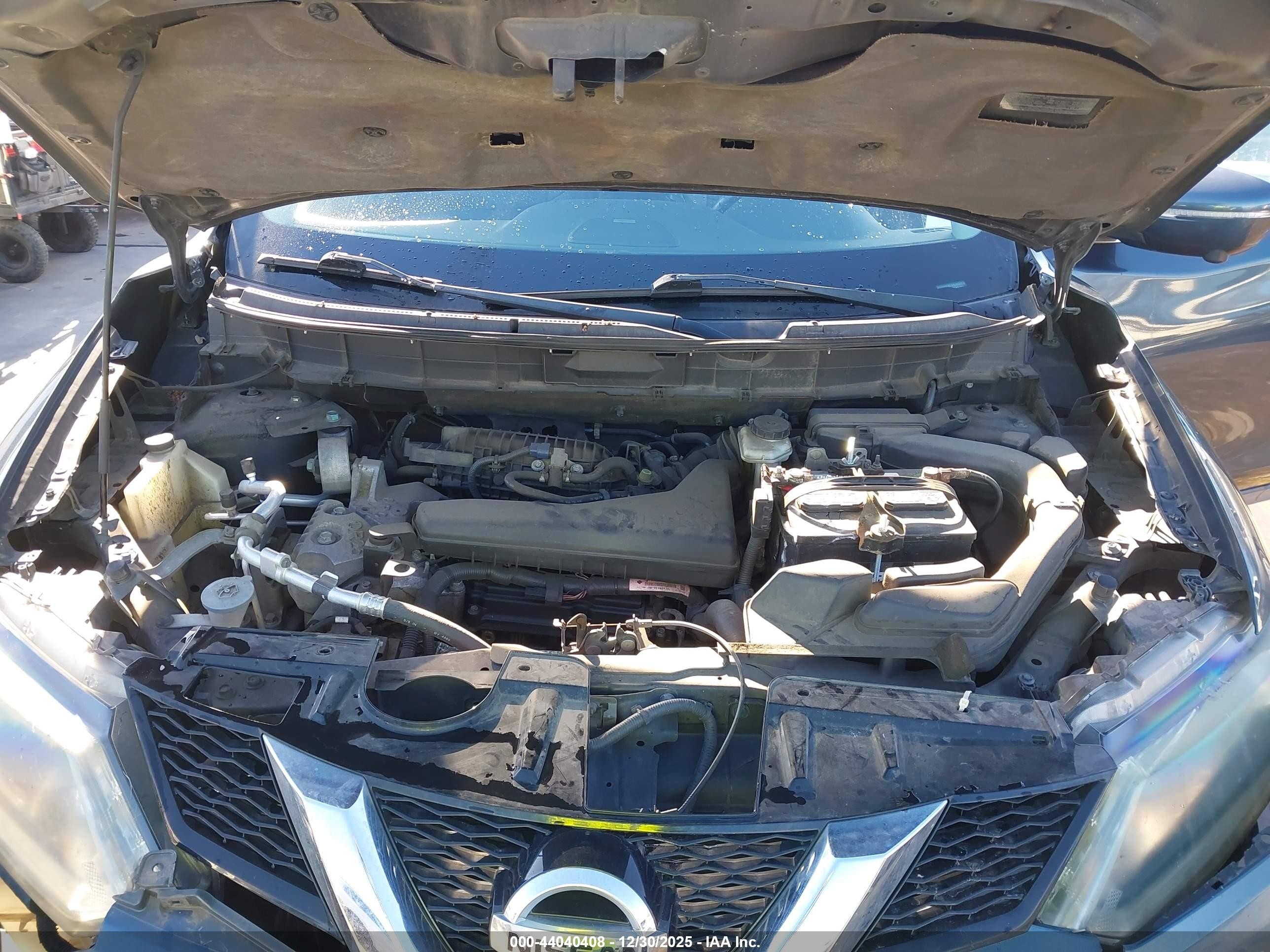 2014 Nissan Rogue Sl Blue vin: 5N1AT2MV7EC831333