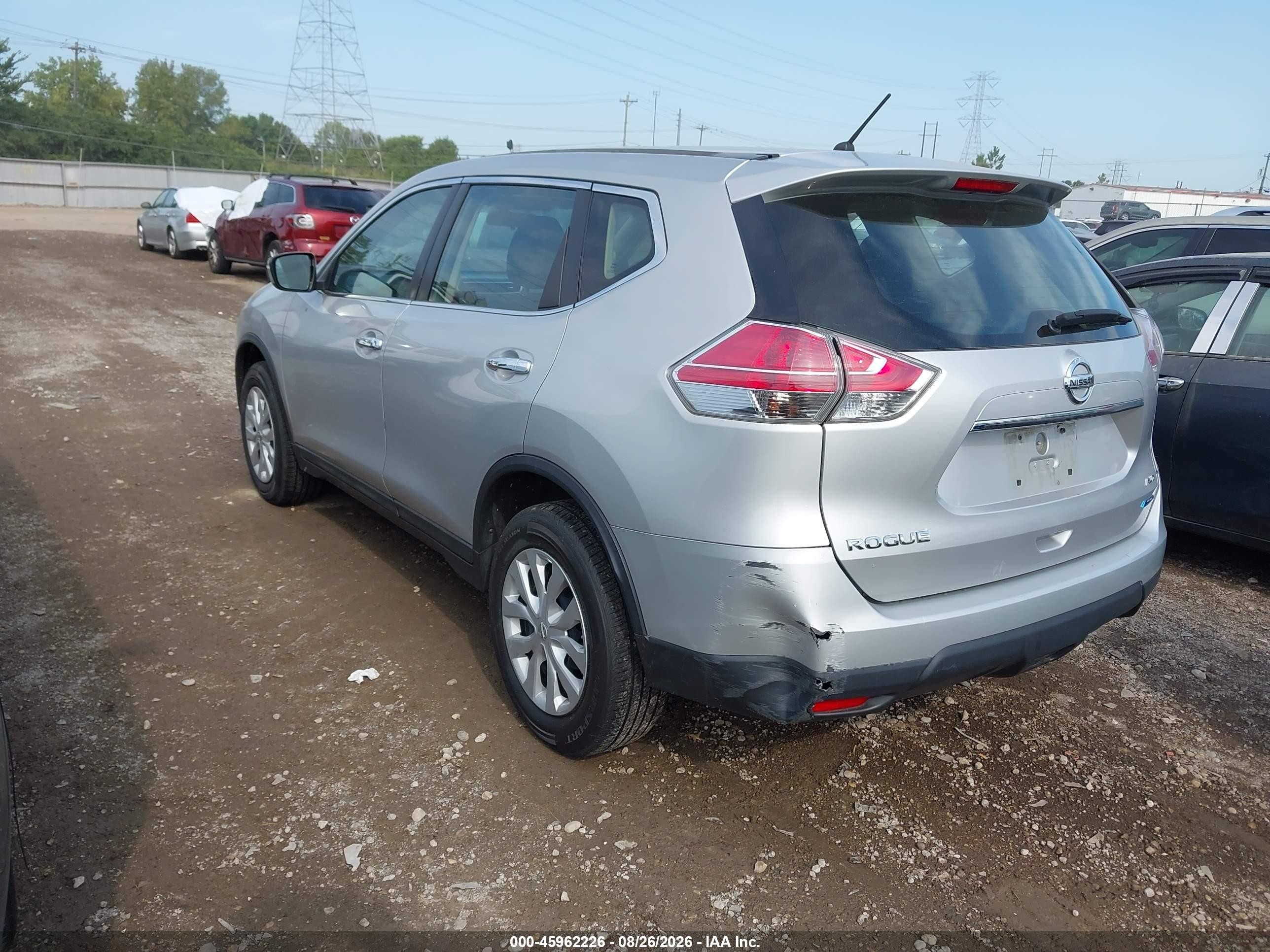 2014 Nissan Rogue S/sl/sv Серебряный vin: 5N1AT2MV7EC850867