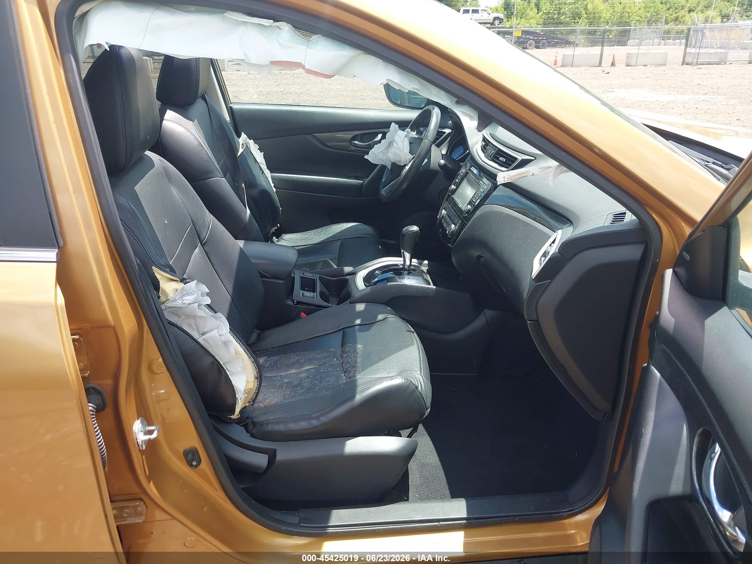 2014 Nissan Rogue Sl Gold vin: 5N1AT2MV7EC852702