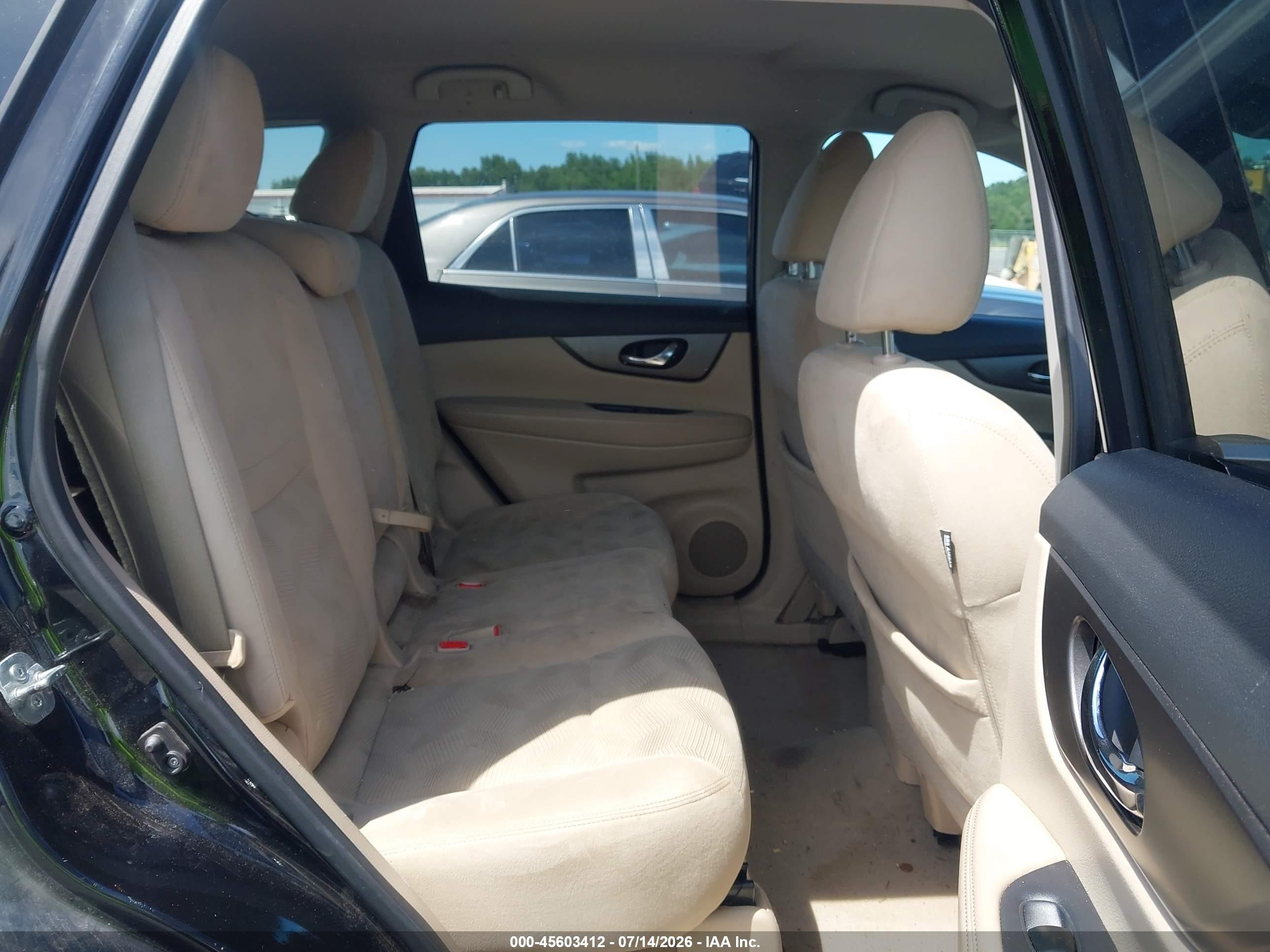 2014 Nissan Rogue Sv Black vin: 5N1AT2MV7EC855437