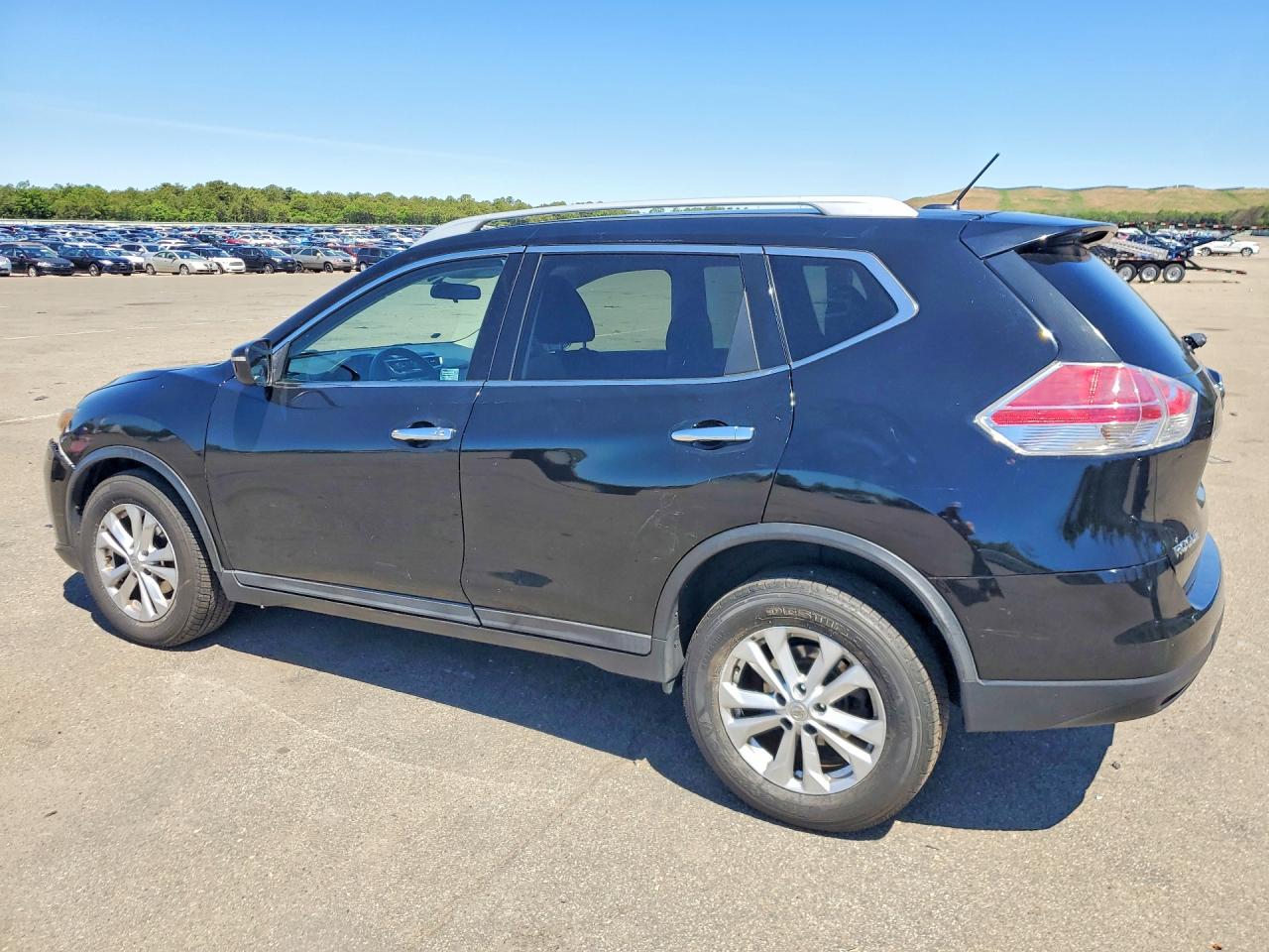 2014 Nissan Rogue Sv Black vin: 5N1AT2MV7EC857446