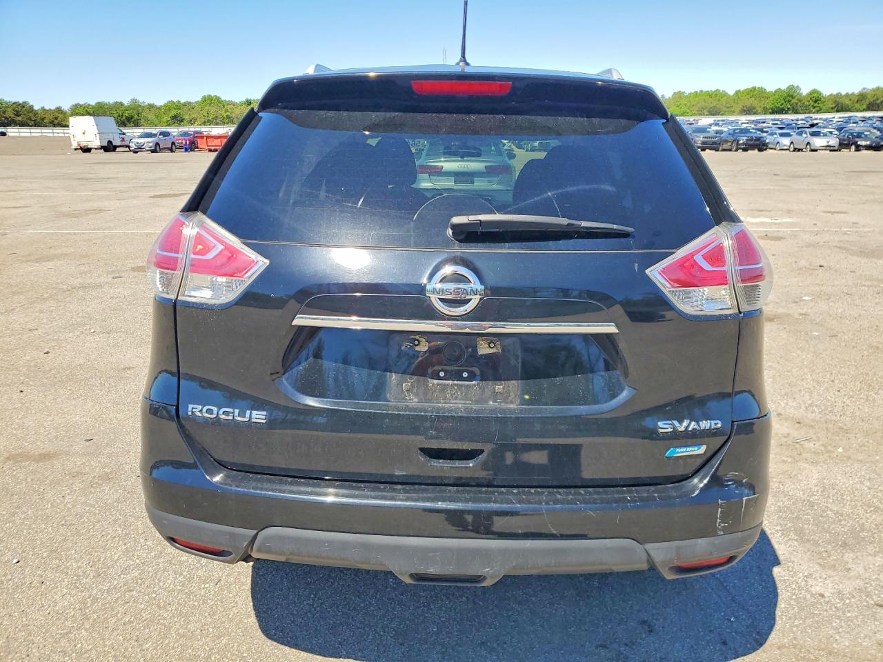 2014 Nissan Rogue Sv Black vin: 5N1AT2MV7EC857446