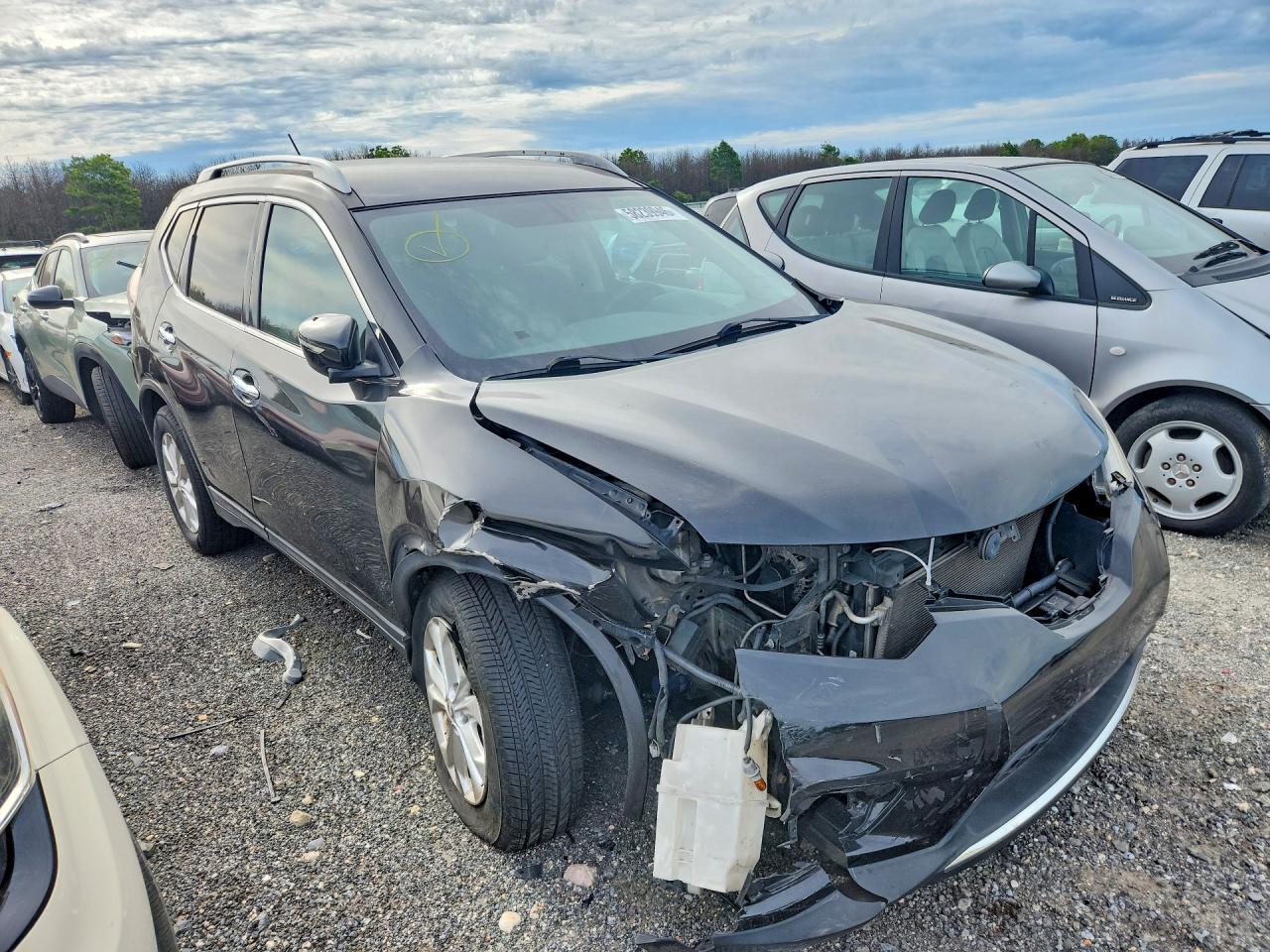 2014 Nissan Rogue Sv Black vin: 5N1AT2MV7EC857446