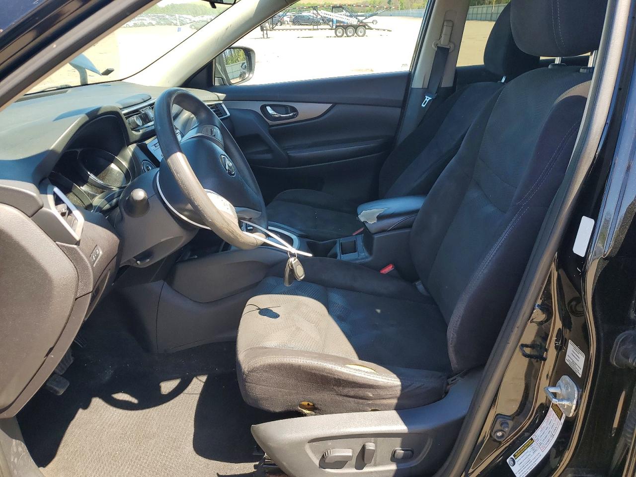 2014 Nissan Rogue Sv Black vin: 5N1AT2MV7EC857446