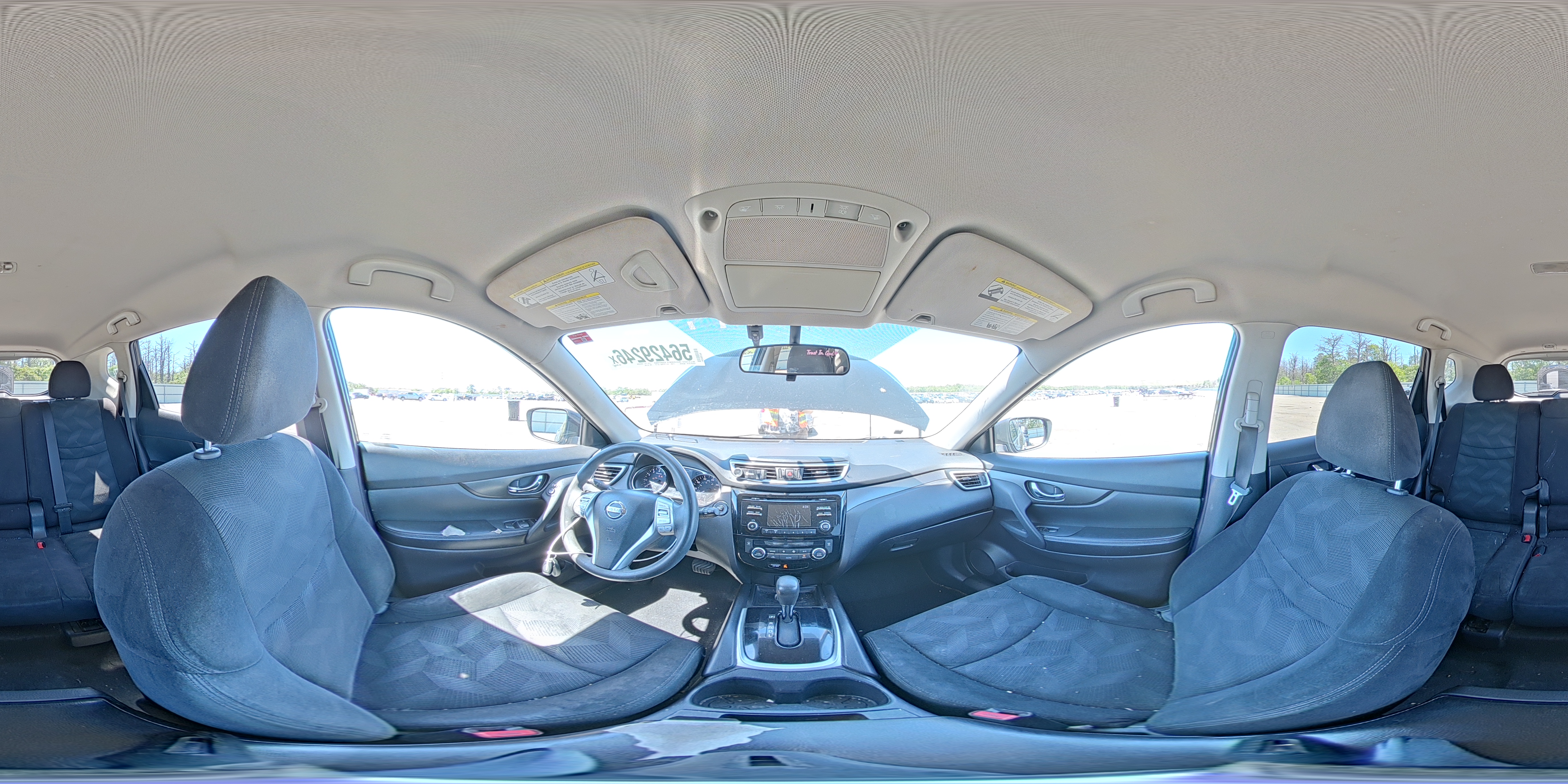 2014 Nissan Rogue Sv Black vin: 5N1AT2MV7EC857446