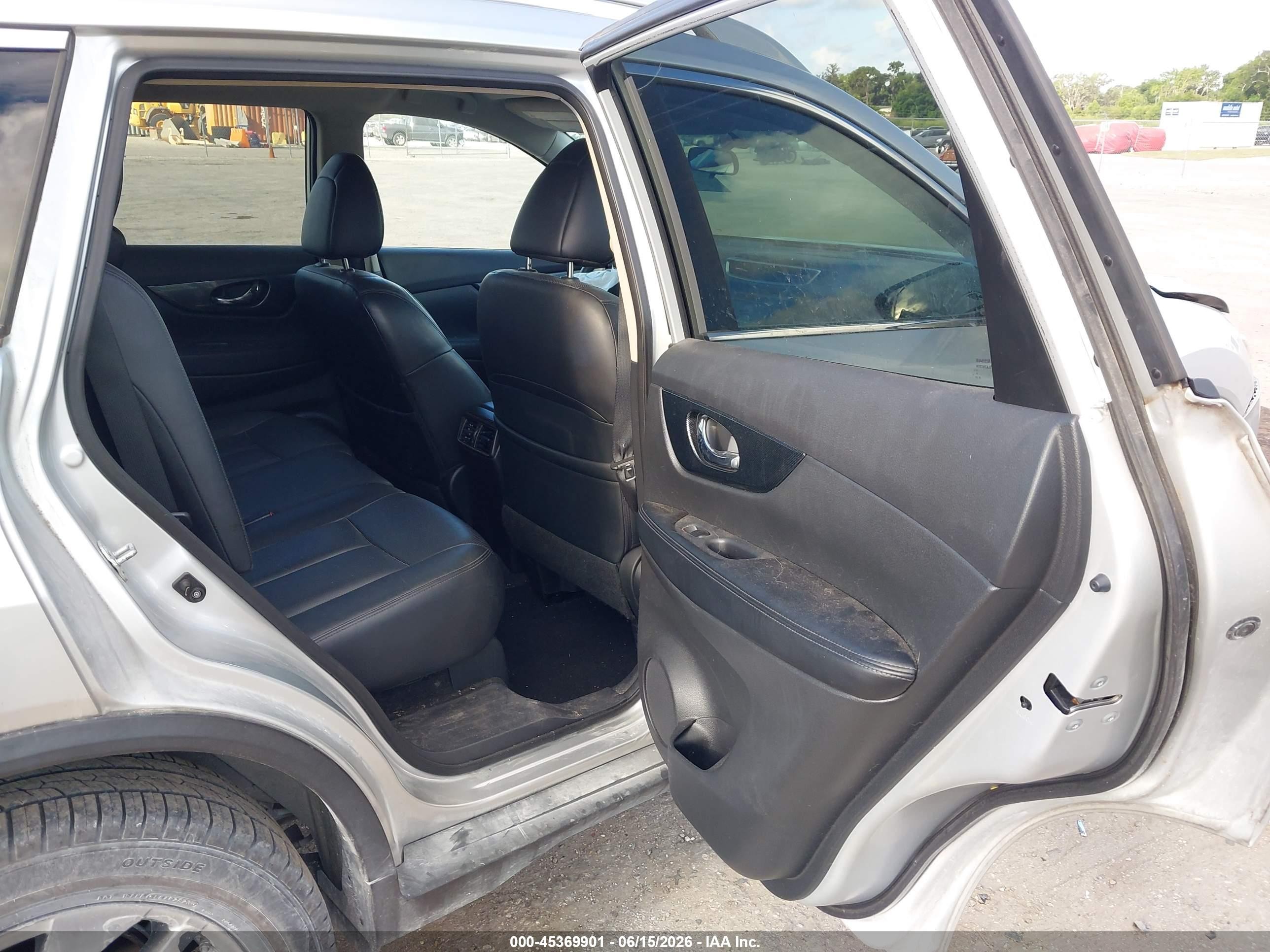 2014 Nissan Rogue Sl Silver vin: 5N1AT2MV7EC861576