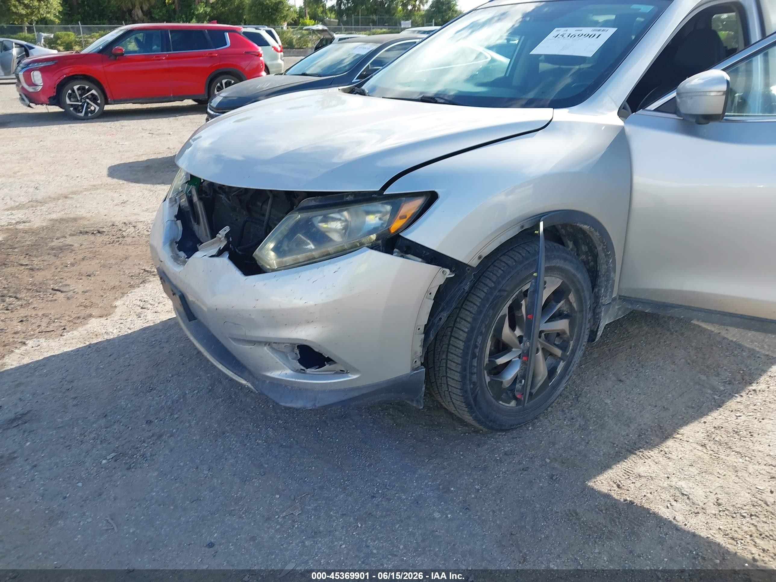 2014 Nissan Rogue Sl Silver vin: 5N1AT2MV7EC861576