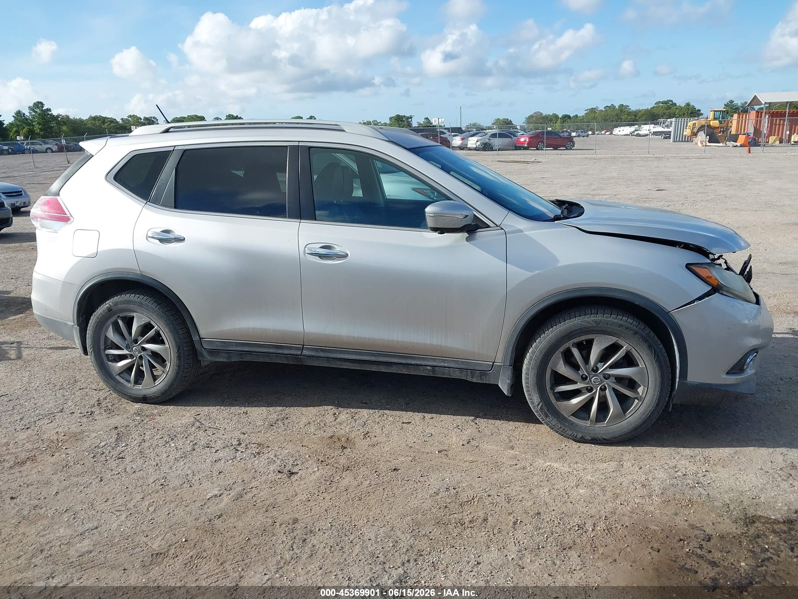 2014 Nissan Rogue Sl Silver vin: 5N1AT2MV7EC861576