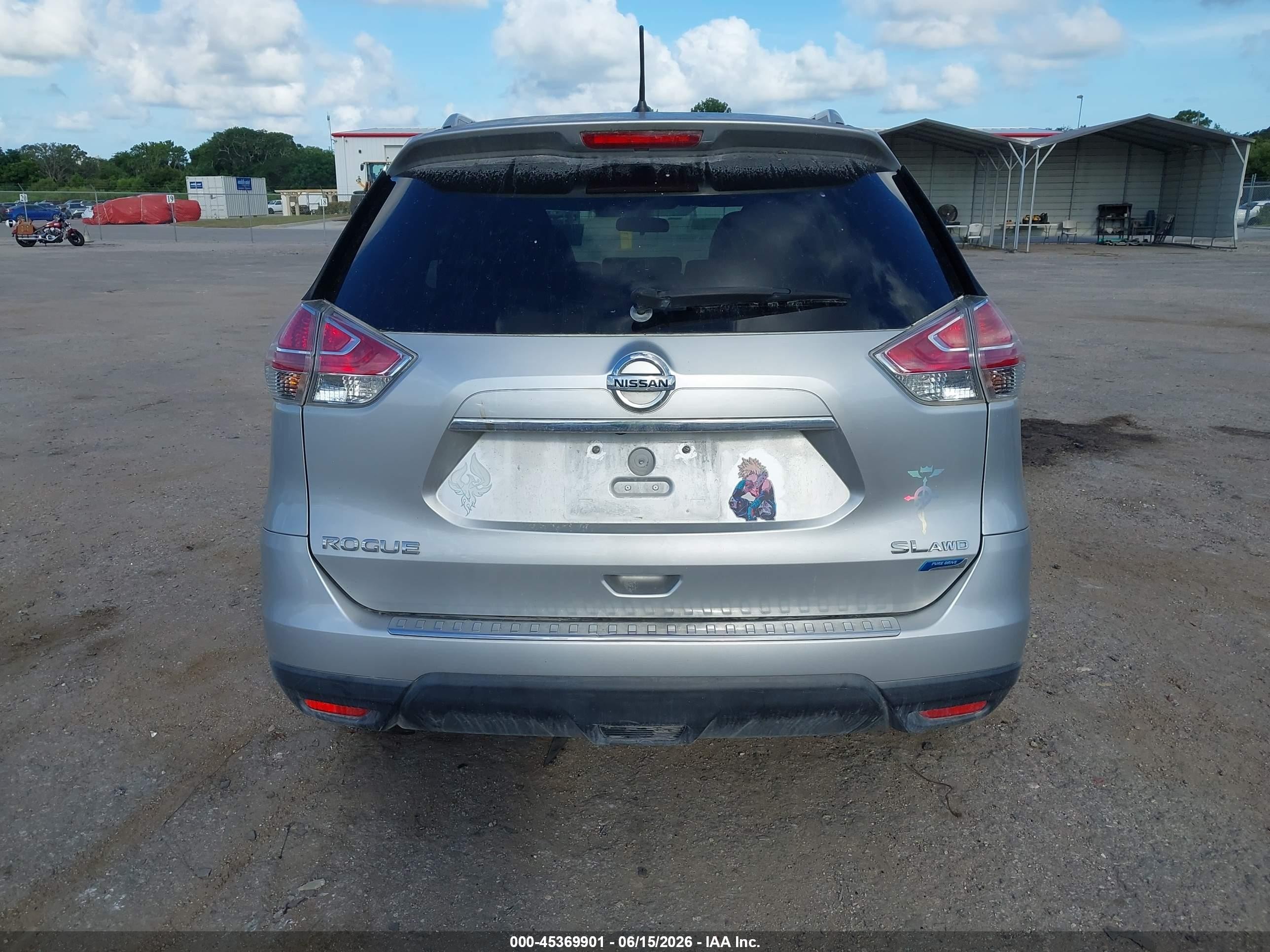 2014 Nissan Rogue Sl Silver vin: 5N1AT2MV7EC861576