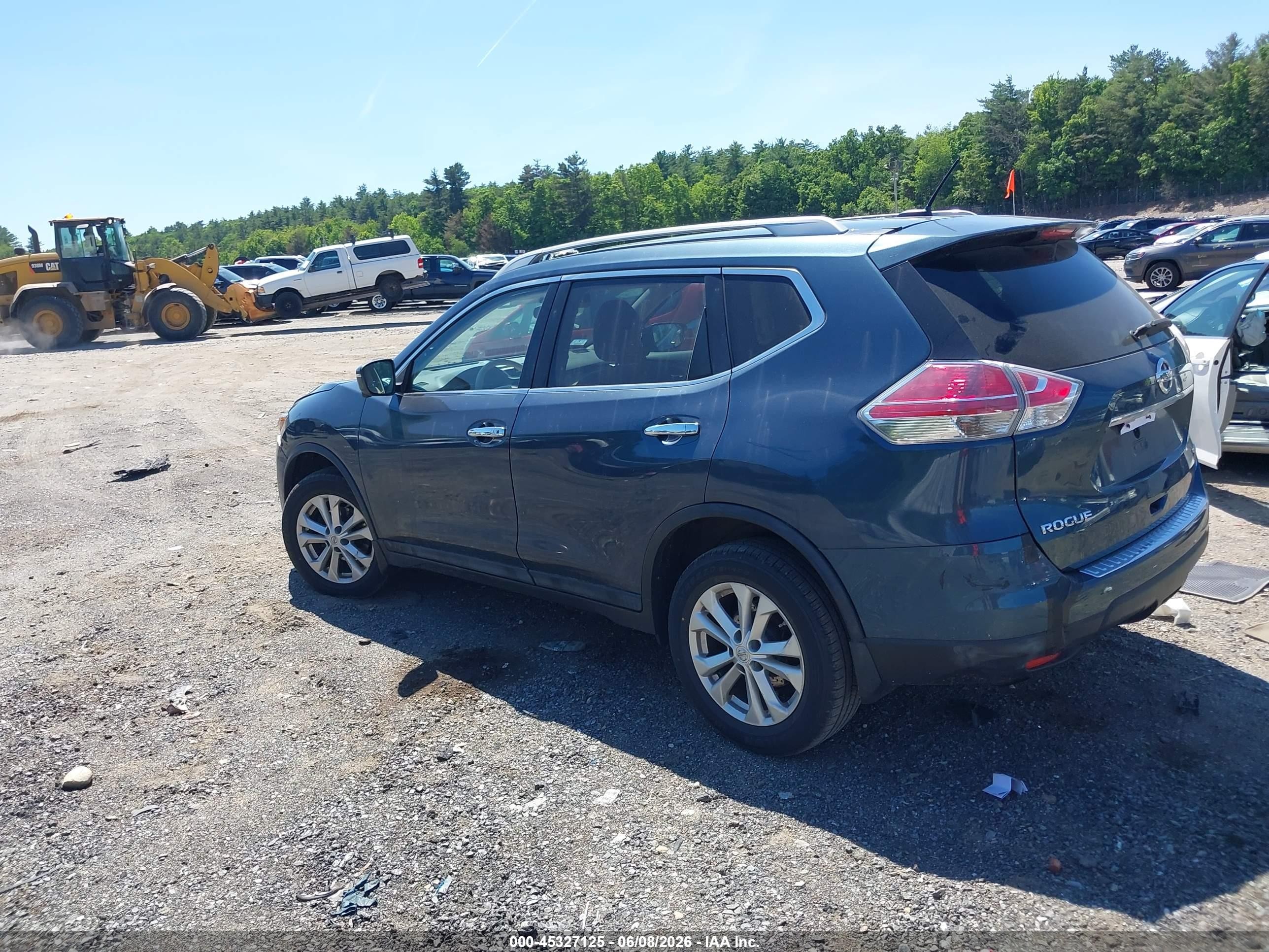 2014 Nissan Rogue Sv Blue vin: 5N1AT2MV7EC866860