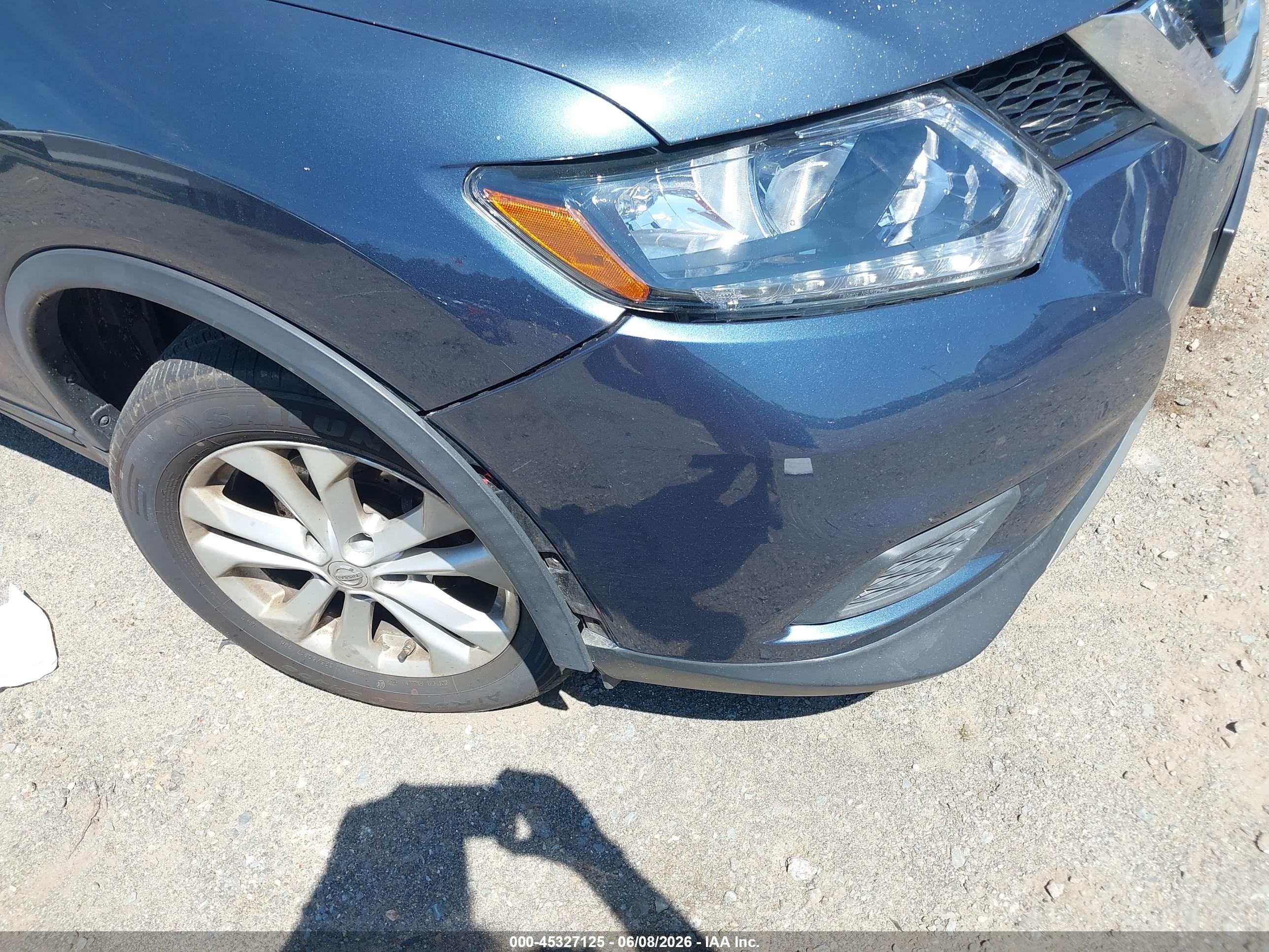 2014 Nissan Rogue Sv Blue vin: 5N1AT2MV7EC866860