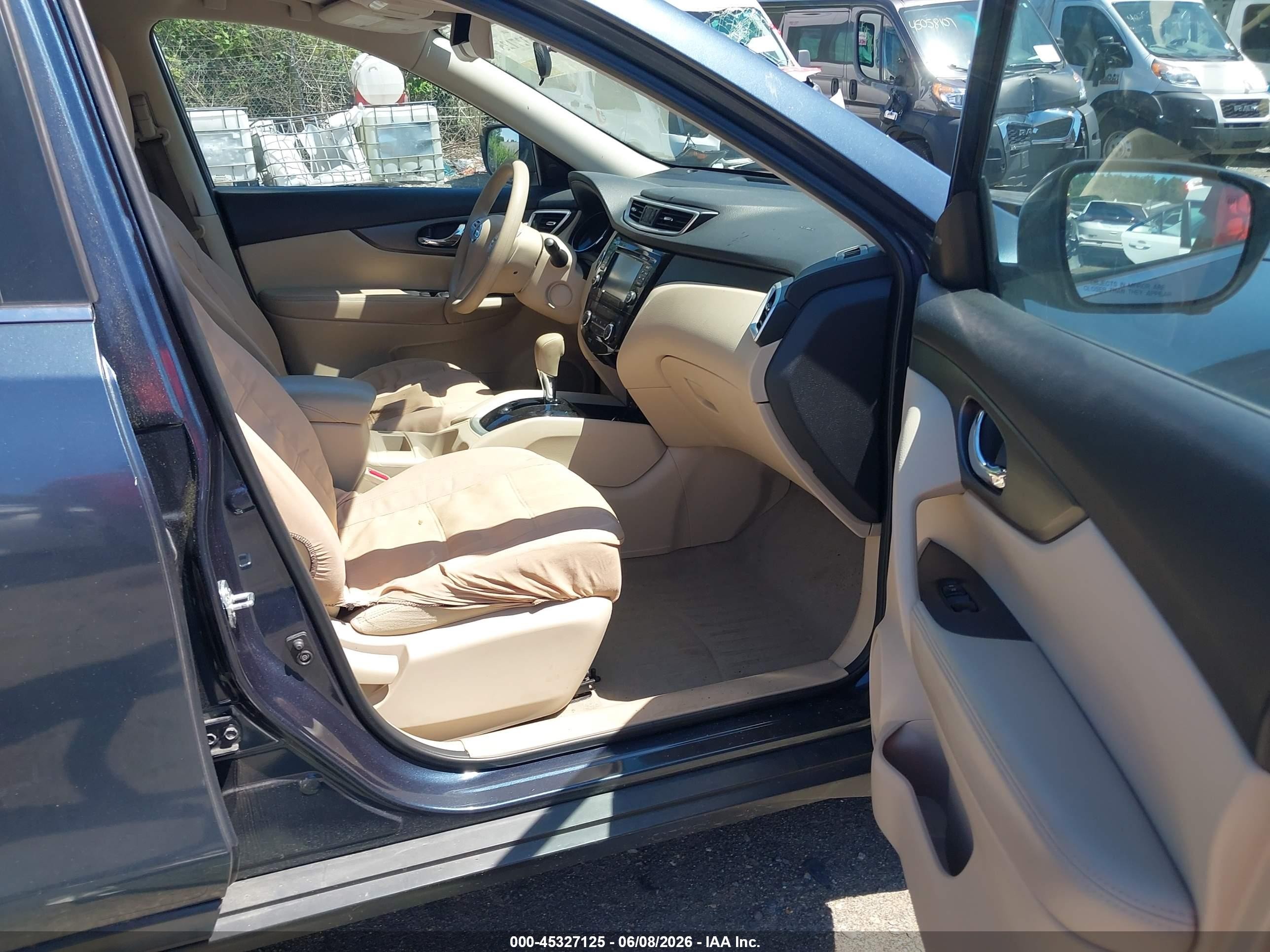 2014 Nissan Rogue Sv Blue vin: 5N1AT2MV7EC866860