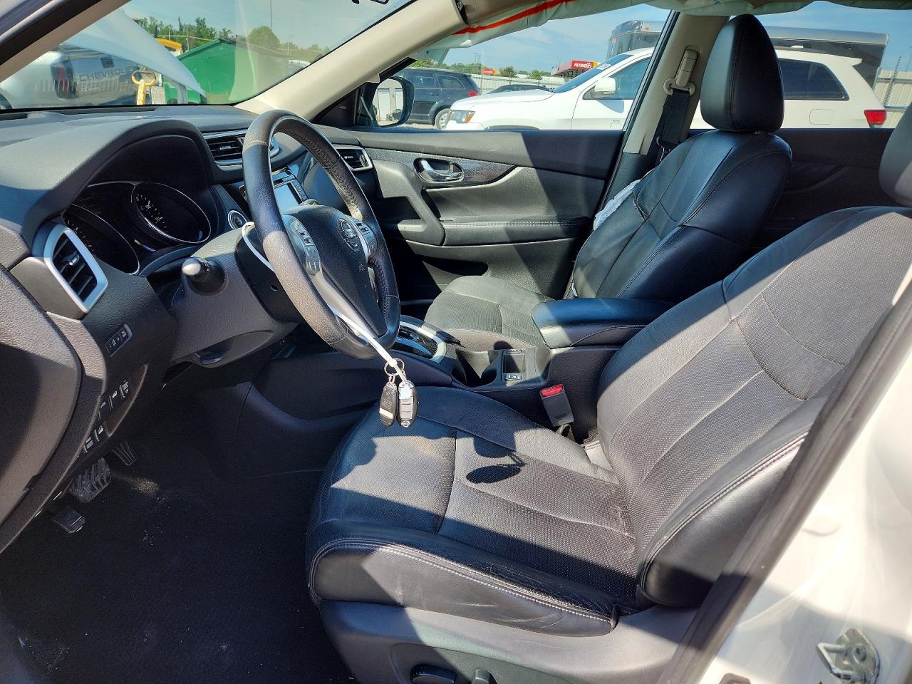 2014 Nissan Rogue Sl White vin: 5N1AT2MV7EC872349