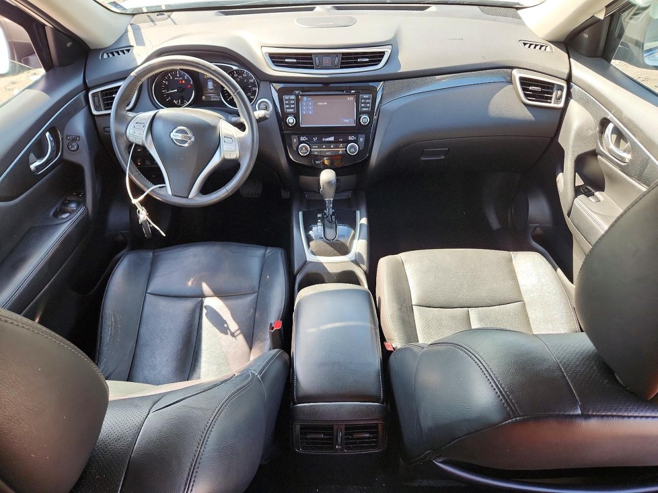 2014 Nissan Rogue Sl White vin: 5N1AT2MV7EC872349