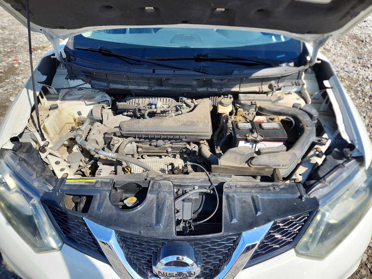 2014 Nissan Rogue Sl White vin: 5N1AT2MV7EC872349
