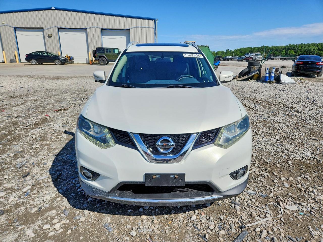 2014 Nissan Rogue Sl White vin: 5N1AT2MV7EC872349