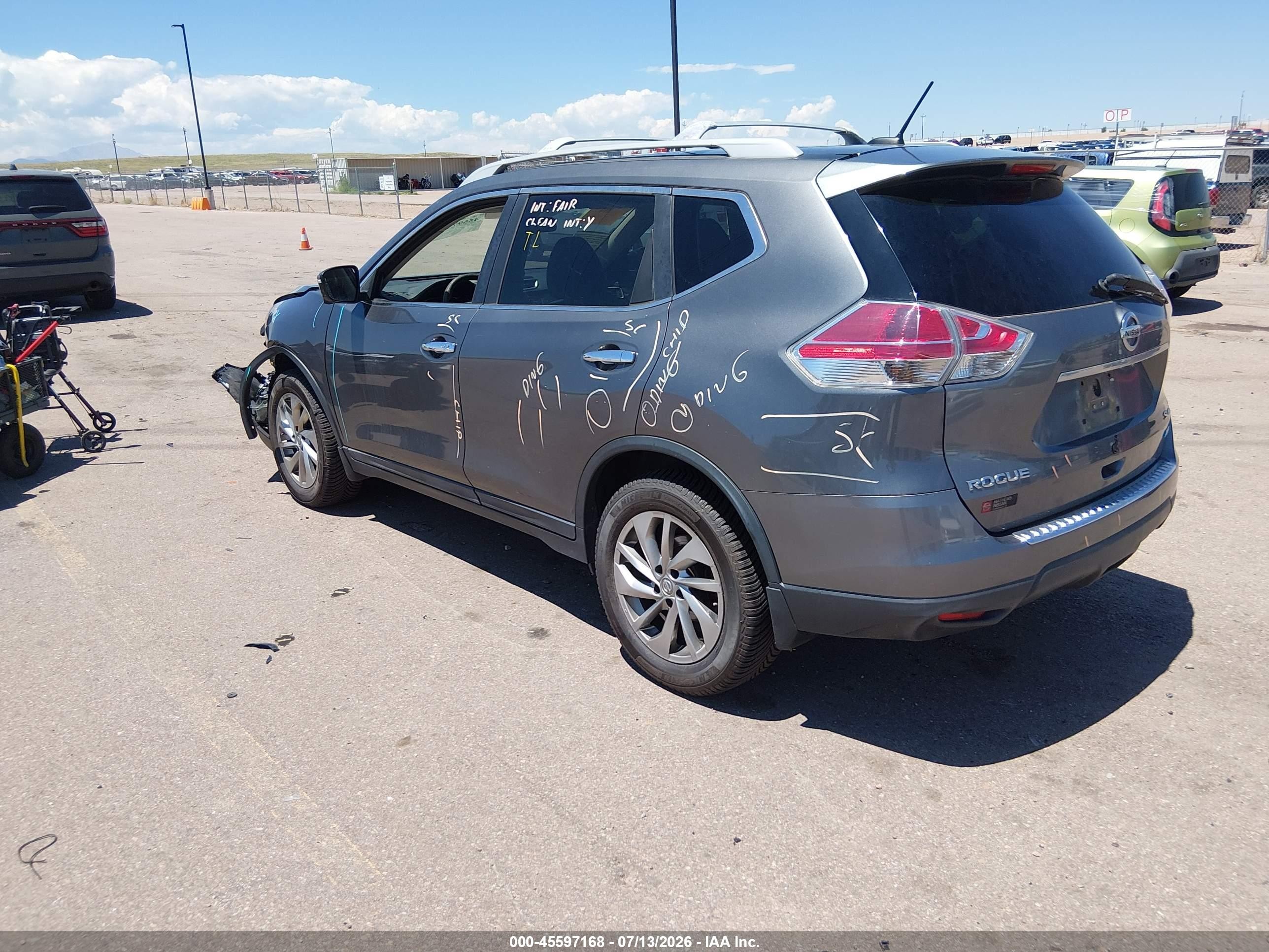 2015 Nissan Rogue S/sl/sv Черный vin: 5N1AT2MV7FC751693