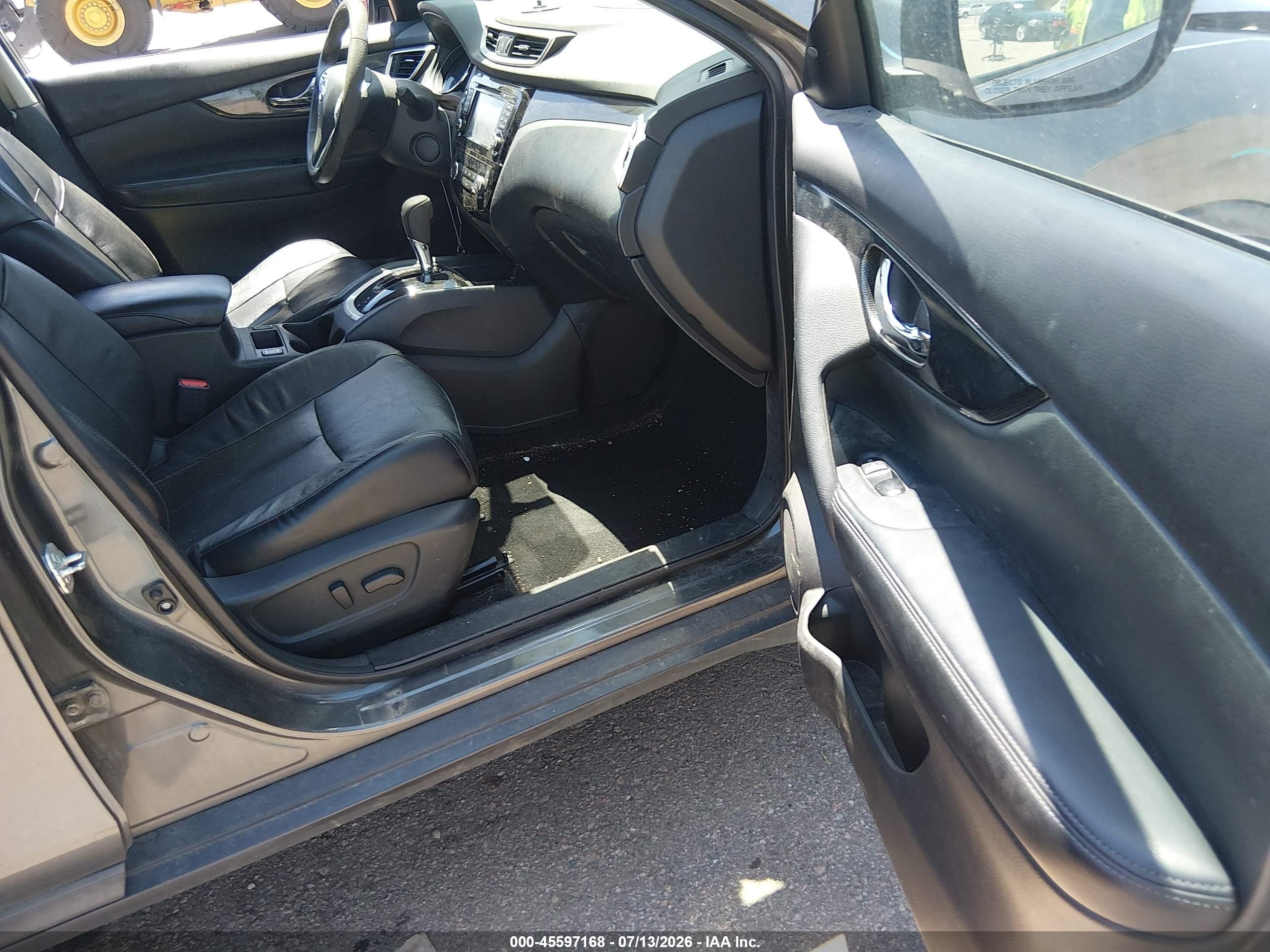 2015 Nissan Rogue S/sl/sv Черный vin: 5N1AT2MV7FC751693