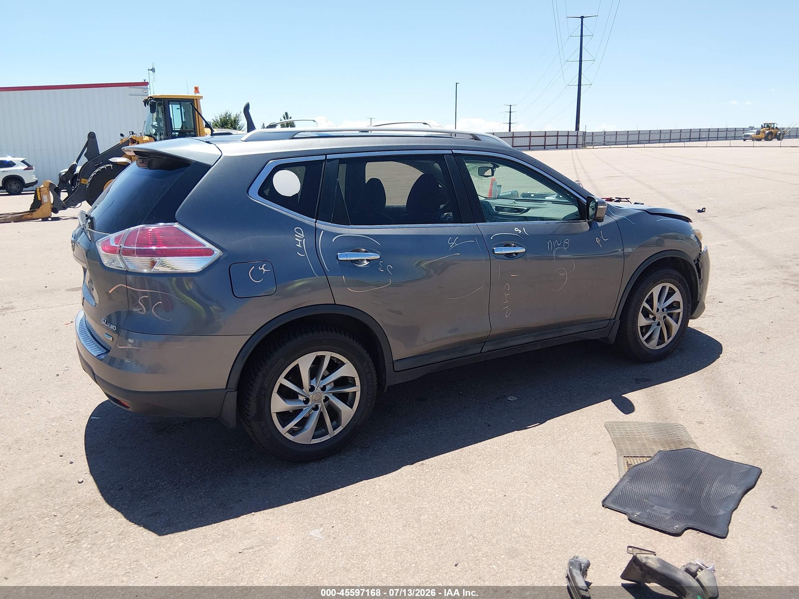 2015 Nissan Rogue S/sl/sv Черный vin: 5N1AT2MV7FC751693