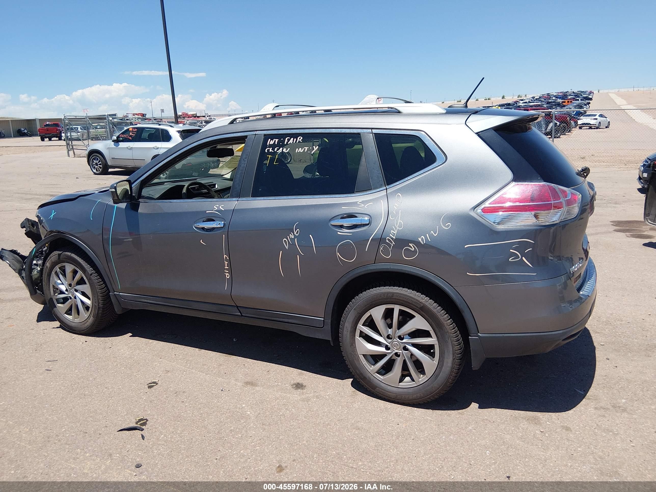 2015 Nissan Rogue S/sl/sv Черный vin: 5N1AT2MV7FC751693