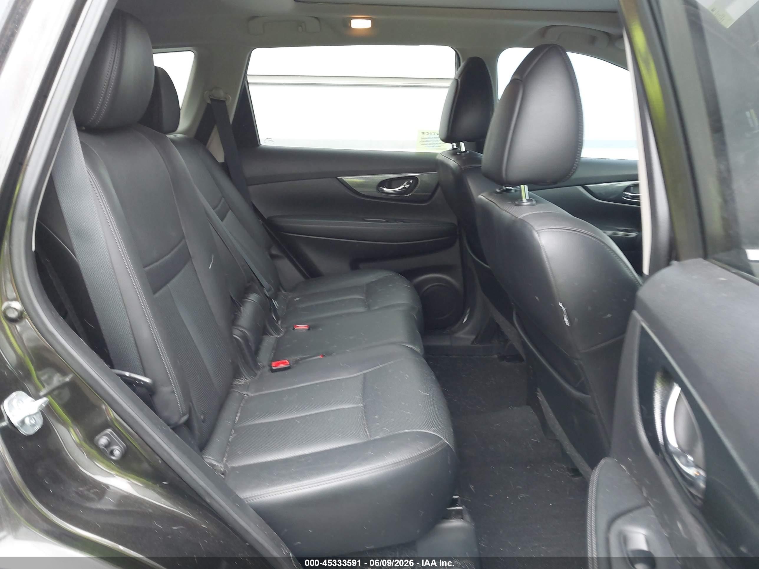 2015 Nissan Rogue Sl Green vin: 5N1AT2MV7FC757719