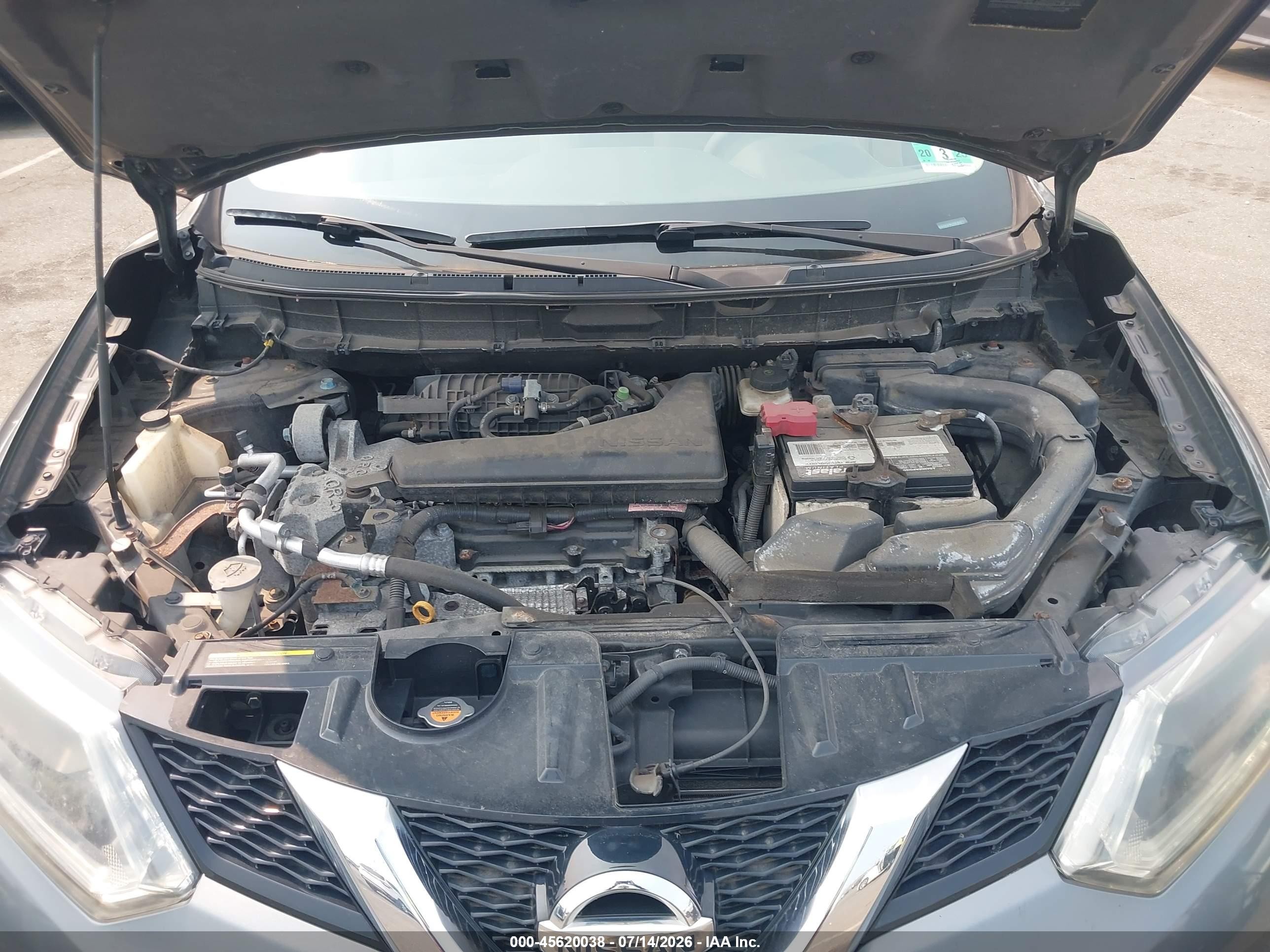 2015 Nissan Rogue Sv Black vin: 5N1AT2MV7FC787125