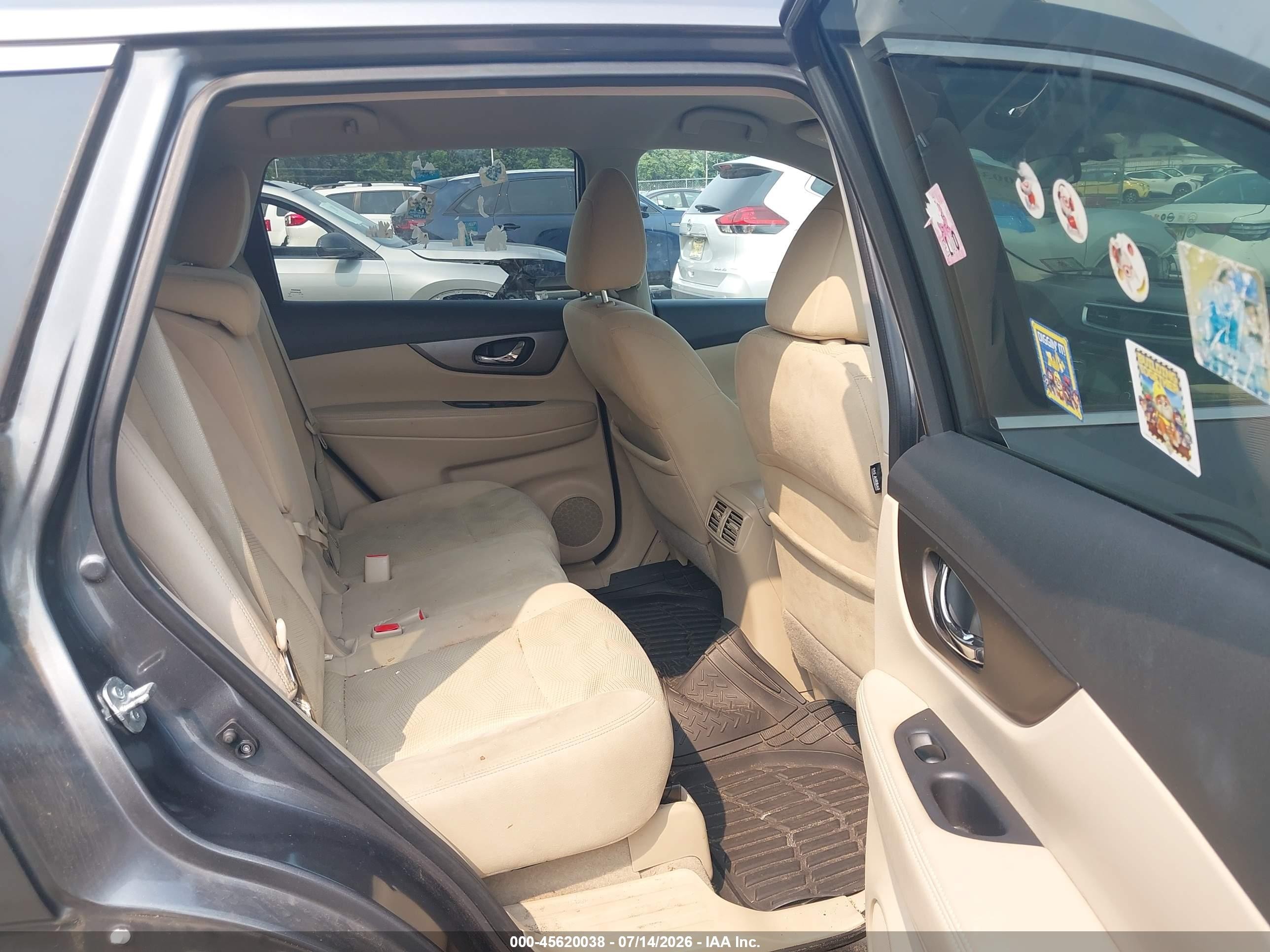2015 Nissan Rogue Sv Black vin: 5N1AT2MV7FC787125