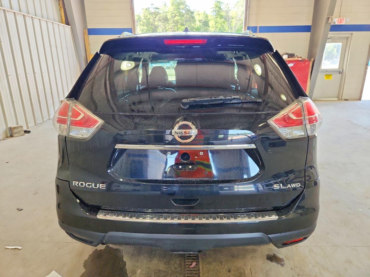 2015 Nissan Rogue Sl Black vin: 5N1AT2MV7FC787724