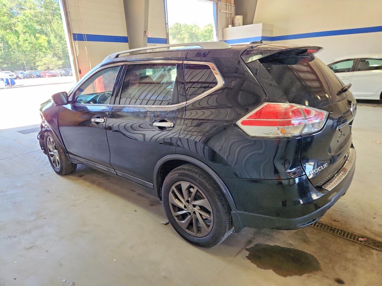 2015 Nissan Rogue Sl Black vin: 5N1AT2MV7FC787724
