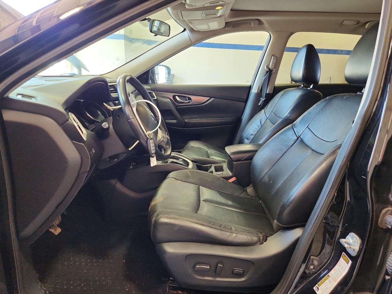 2015 Nissan Rogue Sl Black vin: 5N1AT2MV7FC787724