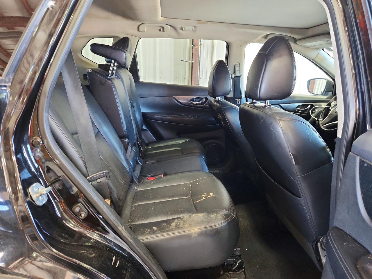 2015 Nissan Rogue Sl Black vin: 5N1AT2MV7FC787724