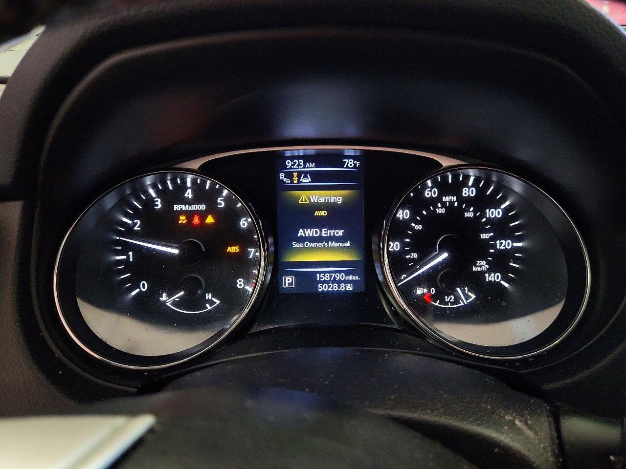 2015 Nissan Rogue Sl Black vin: 5N1AT2MV7FC787724