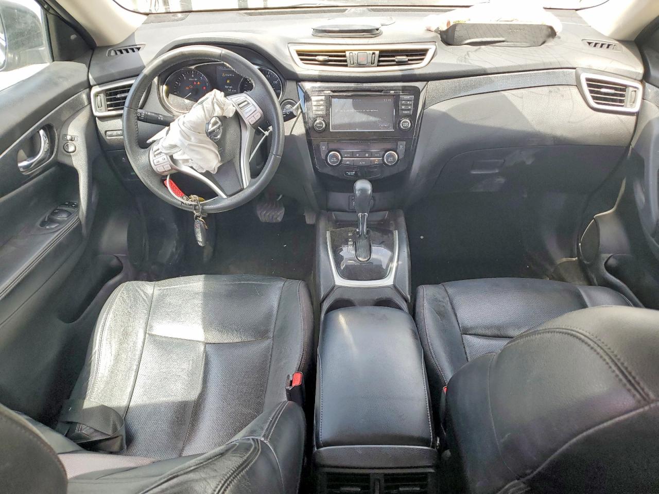 2015 Nissan Rogue Sl Black vin: 5N1AT2MV7FC790509