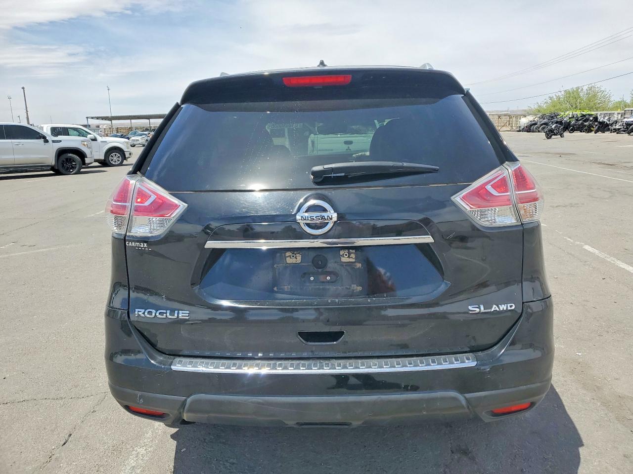 2015 Nissan Rogue Sl Black vin: 5N1AT2MV7FC790509