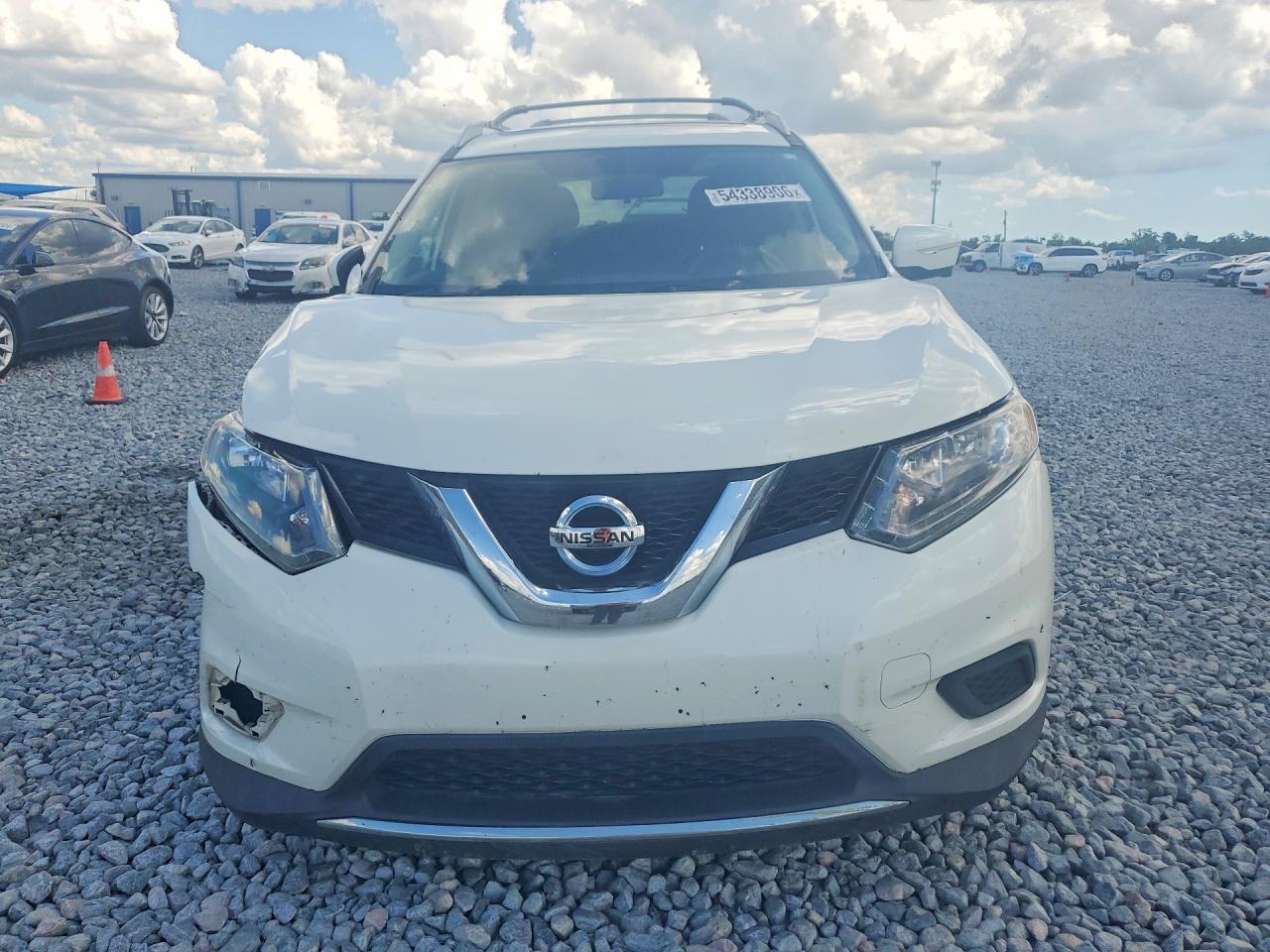 2015 Nissan Rogue Sv White vin: 5N1AT2MV7FC801704