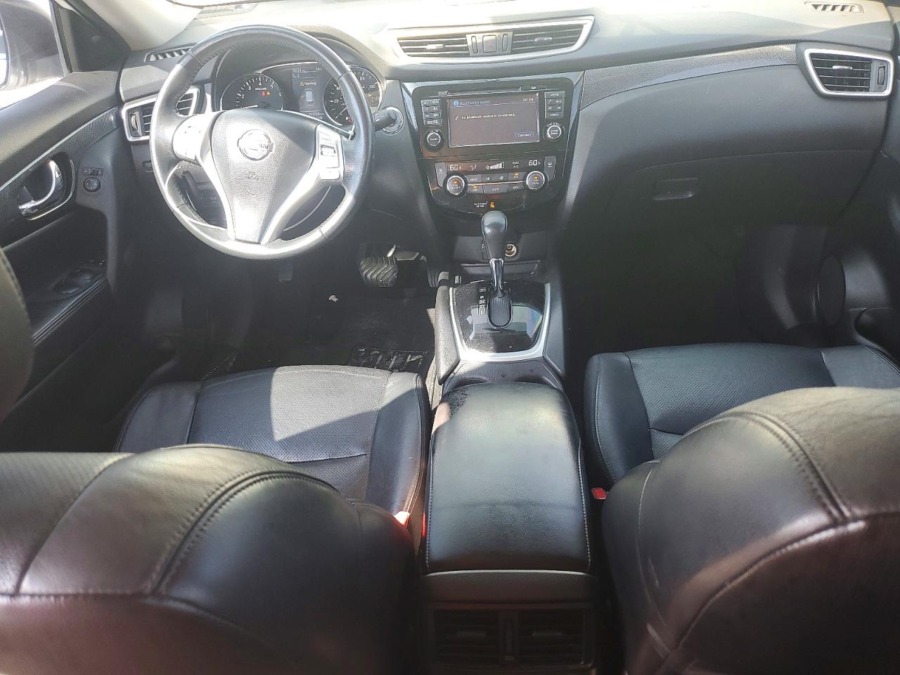2015 Nissan Rogue Sl White vin: 5N1AT2MV7FC802979