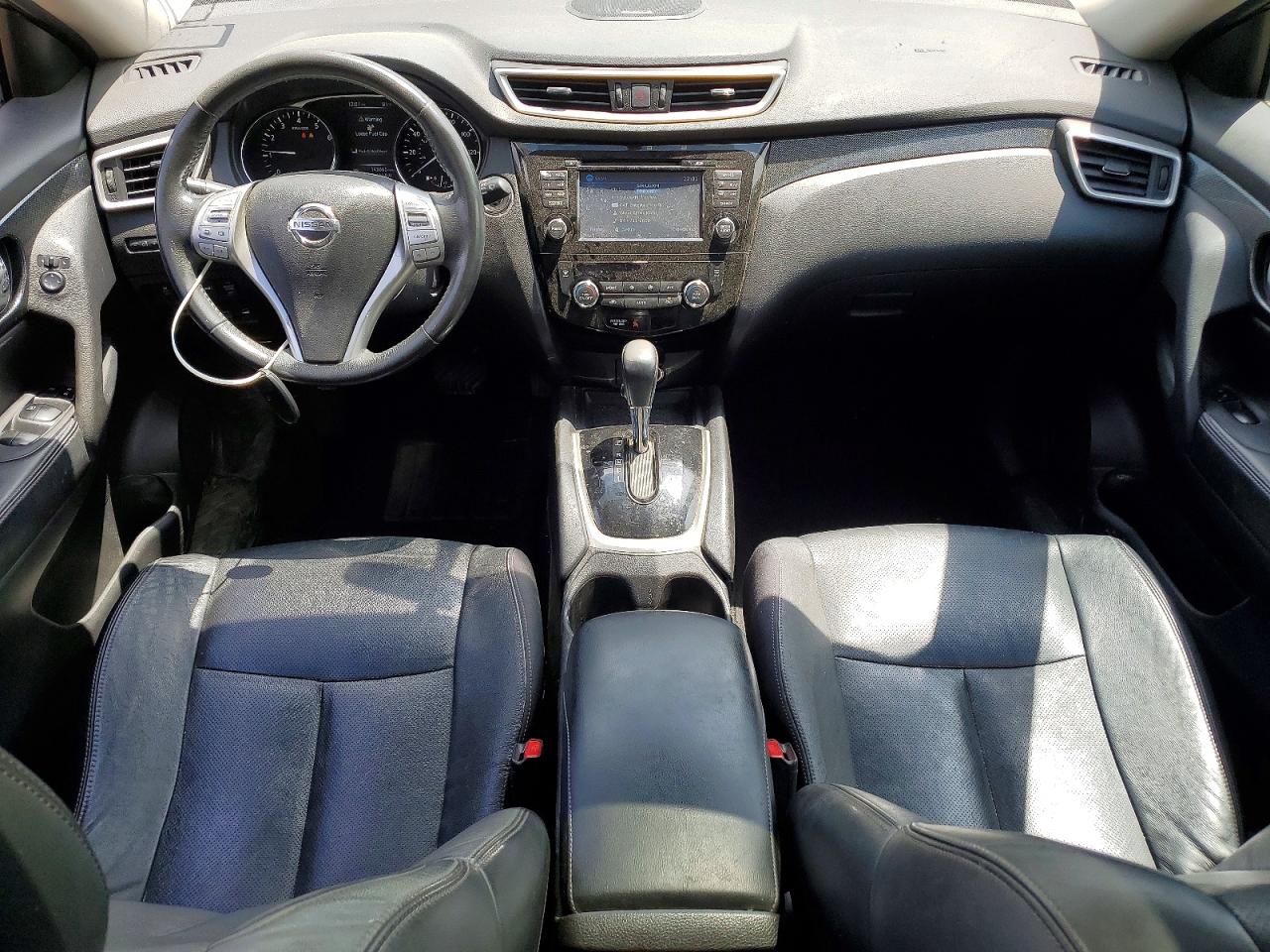 2015 Nissan Rogue Sl Black vin: 5N1AT2MV7FC805087