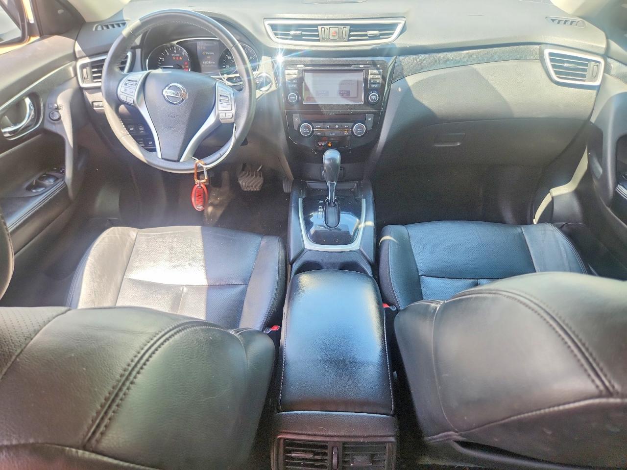 2015 Nissan Rogue Sl Black vin: 5N1AT2MV7FC806272