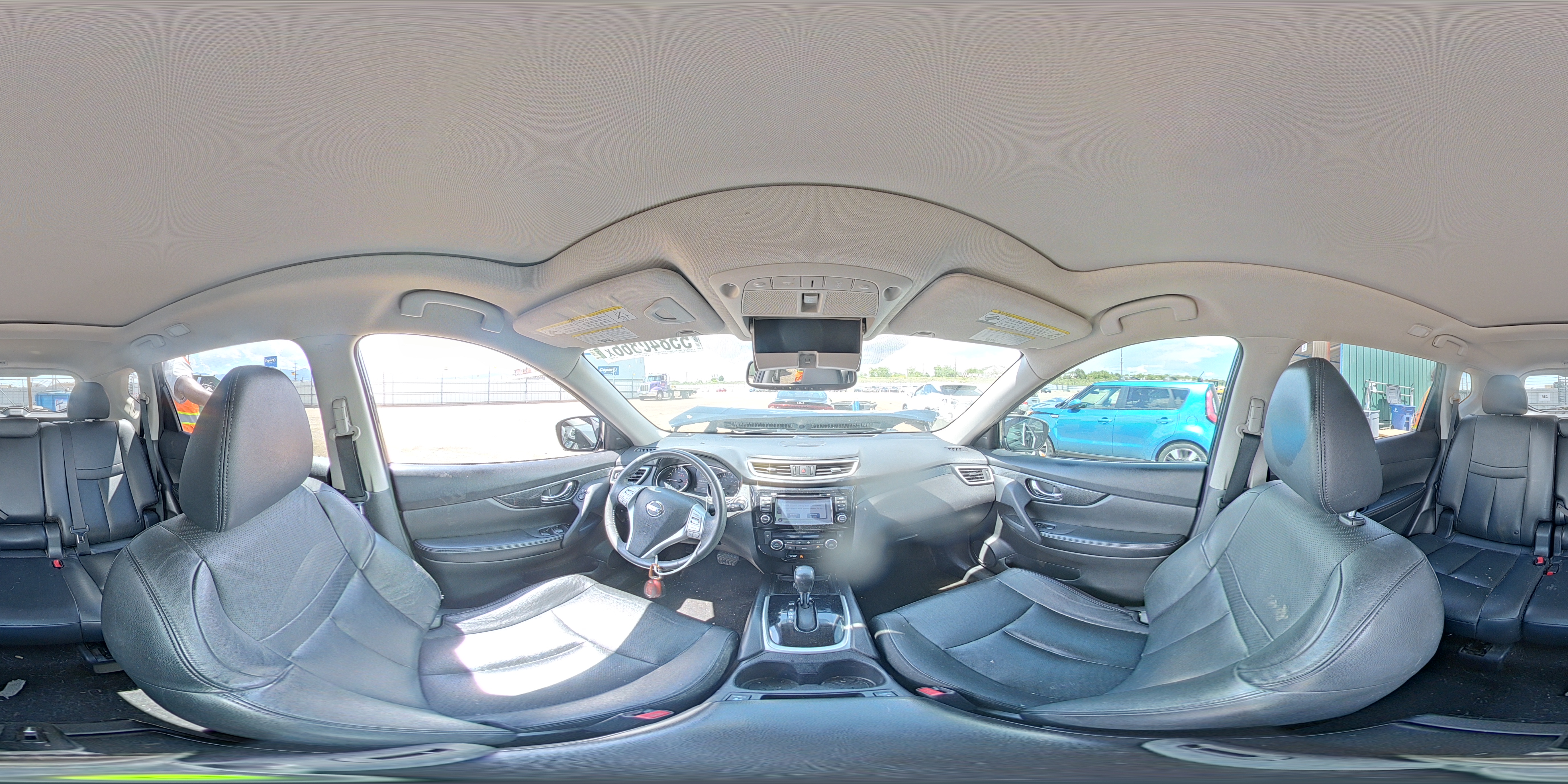2015 Nissan Rogue Sl Black vin: 5N1AT2MV7FC806272