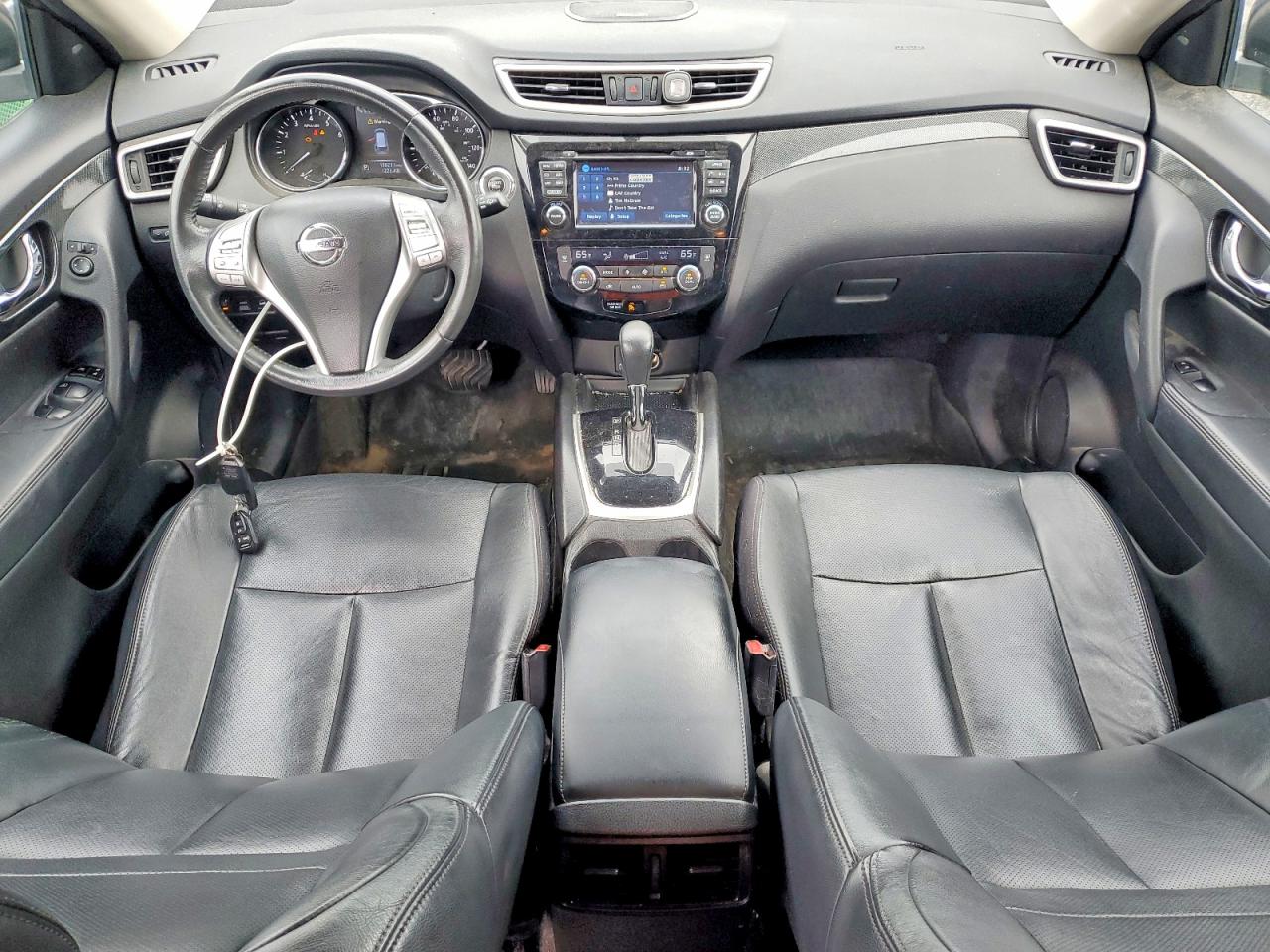 2015 Nissan Rogue Sl Blue vin: 5N1AT2MV7FC812248