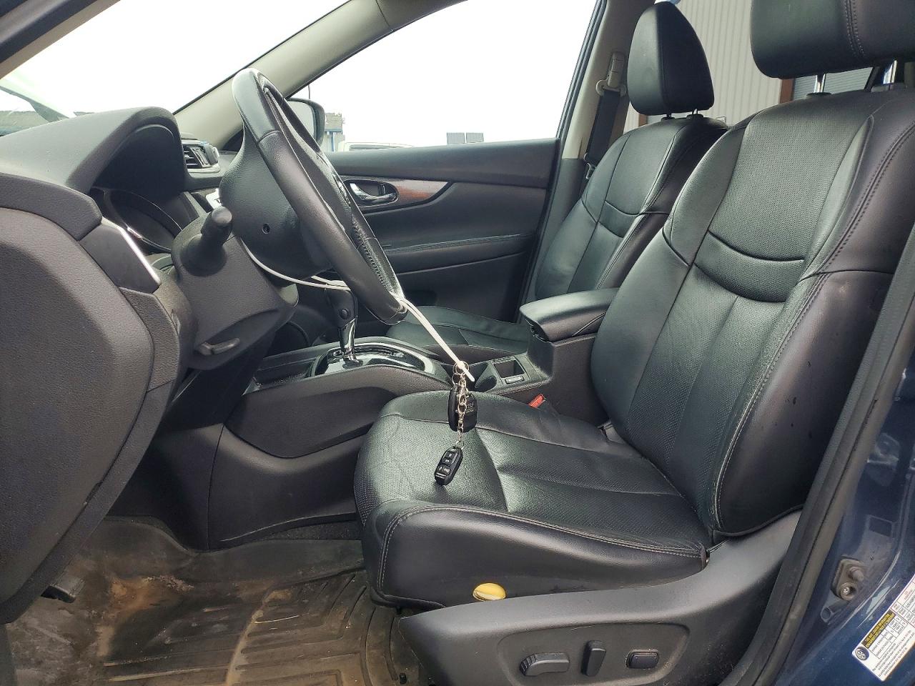 2015 Nissan Rogue Sl Blue vin: 5N1AT2MV7FC812248