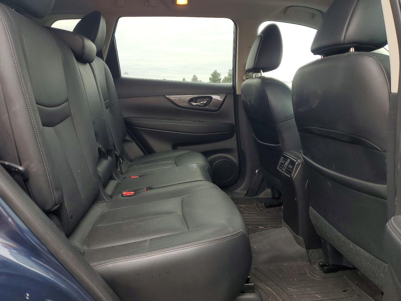 2015 Nissan Rogue Sl Blue vin: 5N1AT2MV7FC812248