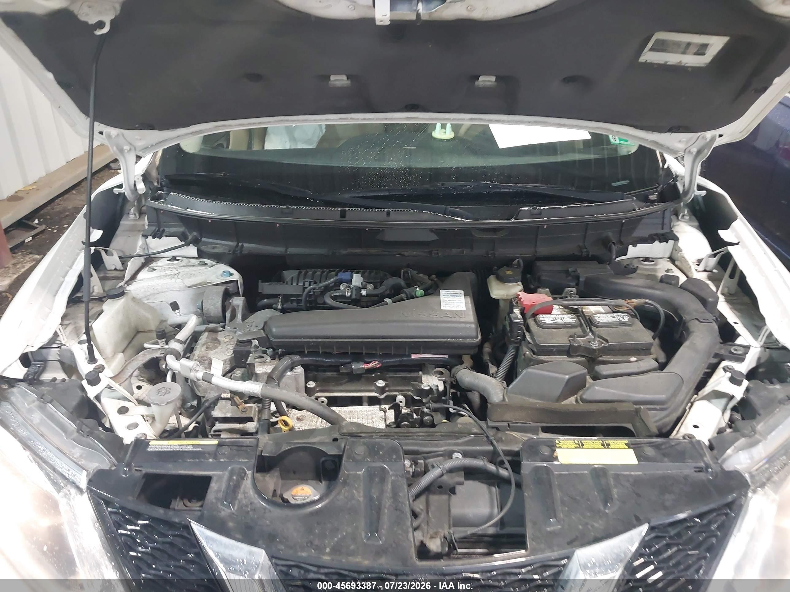 2015 Nissan Rogue Sl White vin: 5N1AT2MV7FC840308