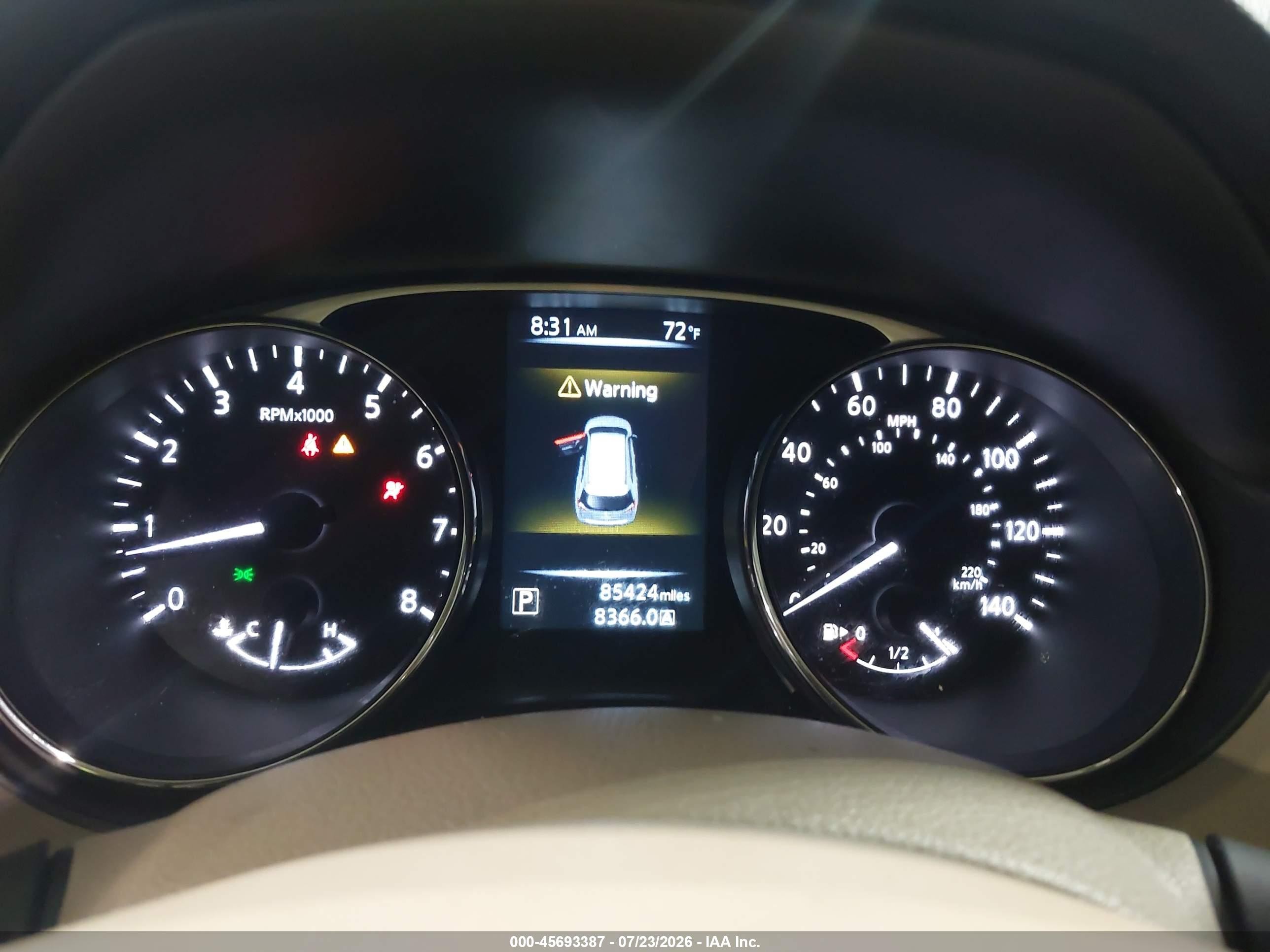 2015 Nissan Rogue Sl White vin: 5N1AT2MV7FC840308
