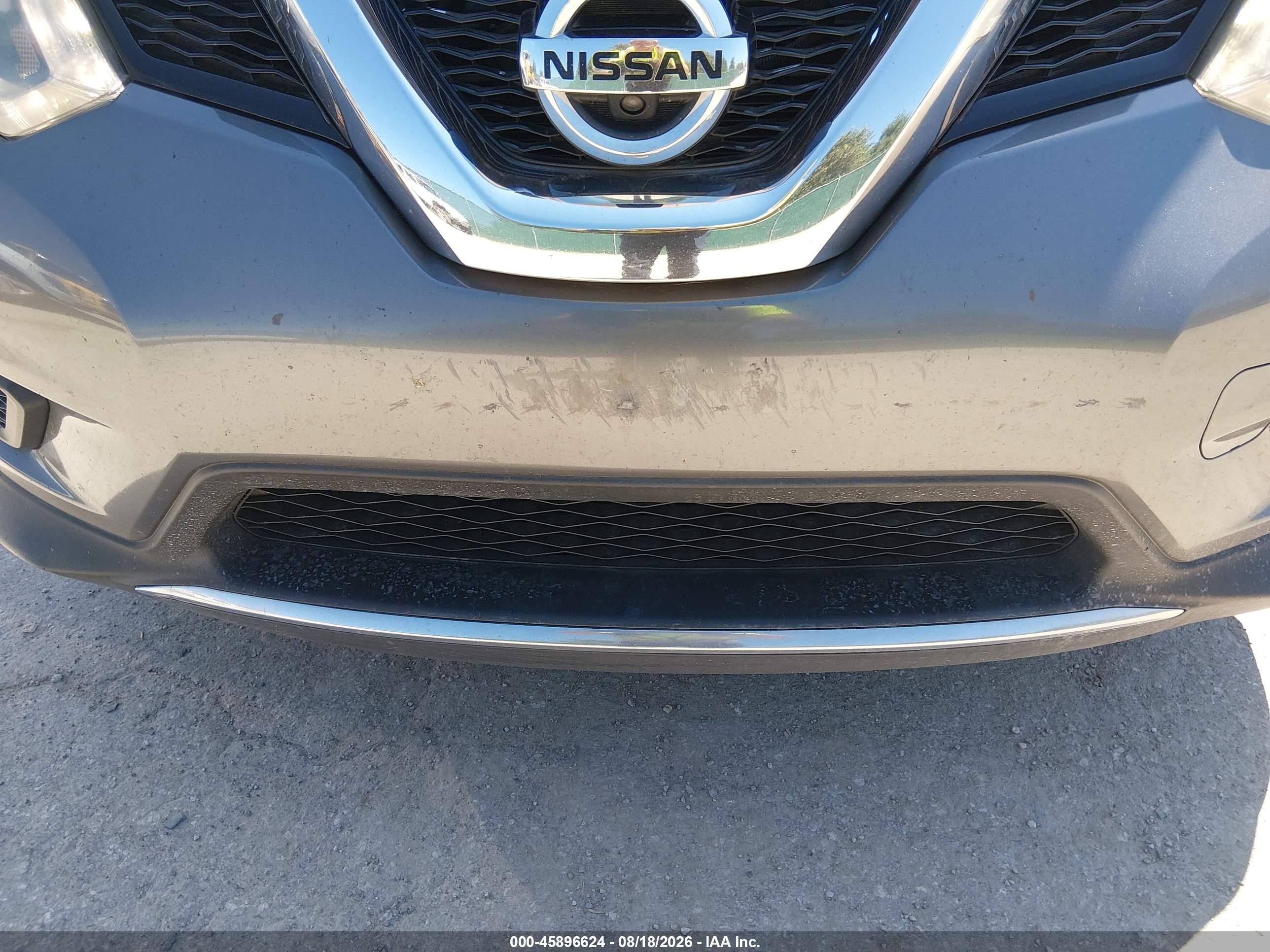 2015 Nissan Rogue Sv Gray vin: 5N1AT2MV7FC842771