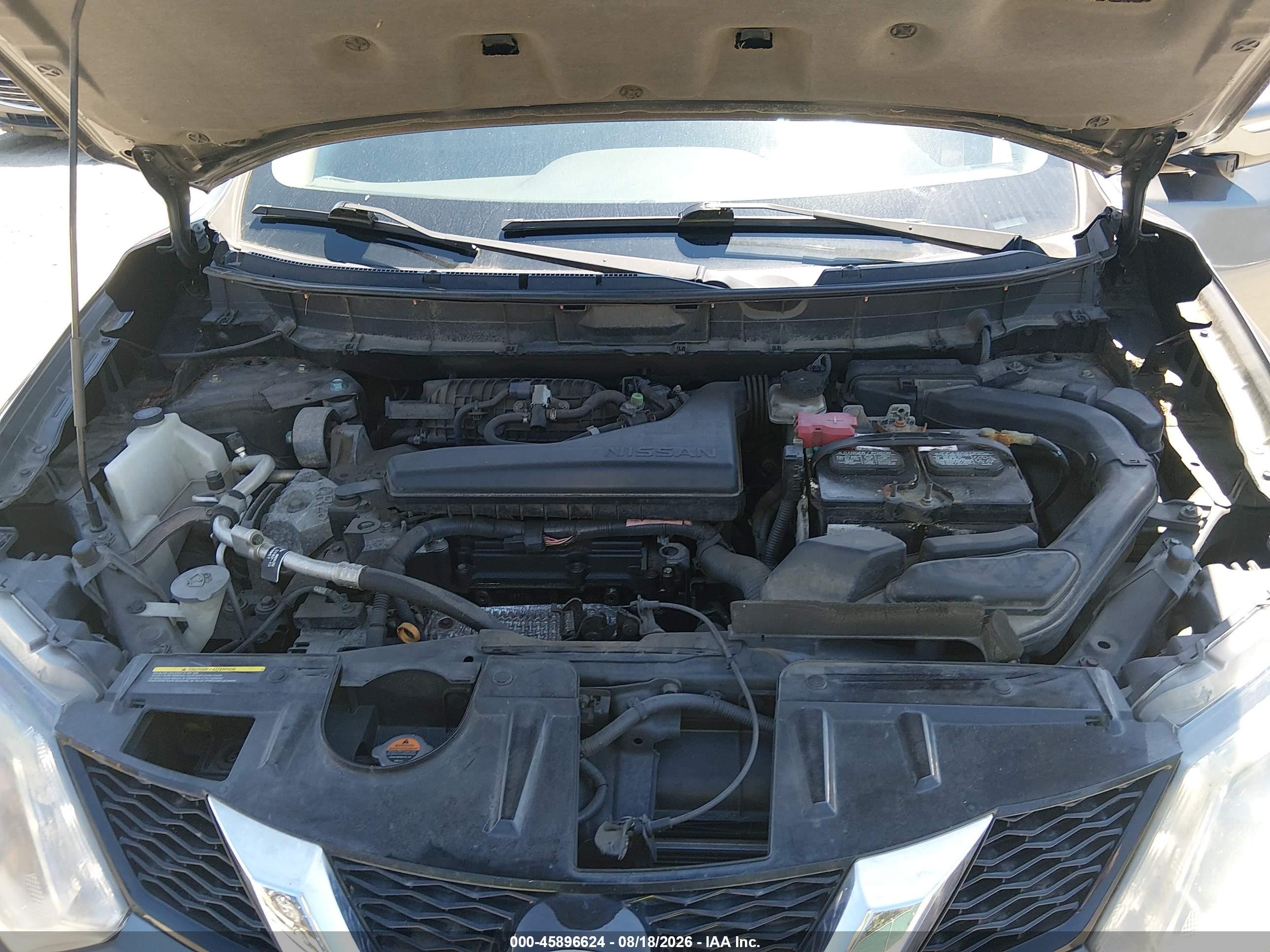 2015 Nissan Rogue Sv Gray vin: 5N1AT2MV7FC842771