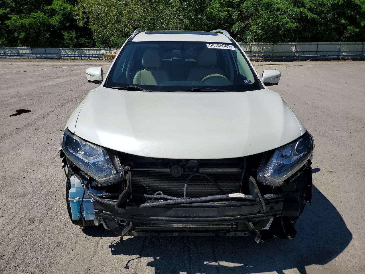 2015 Nissan Rogue Sl White vin: 5N1AT2MV7FC858873