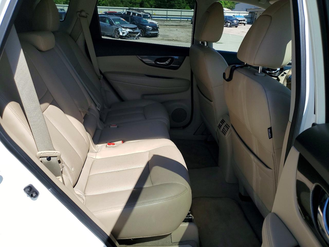 2015 Nissan Rogue Sl White vin: 5N1AT2MV7FC858873