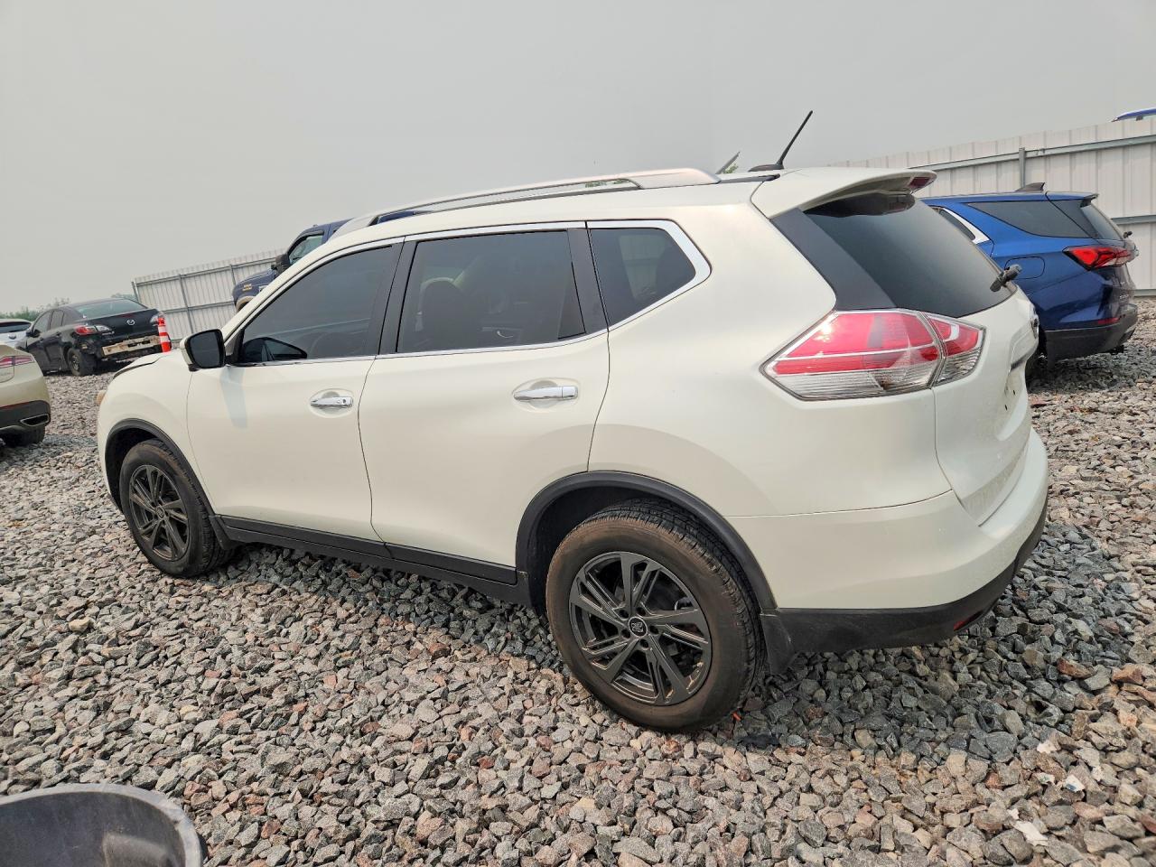 2015 Nissan Rogue Sl White vin: 5N1AT2MV7FC860638