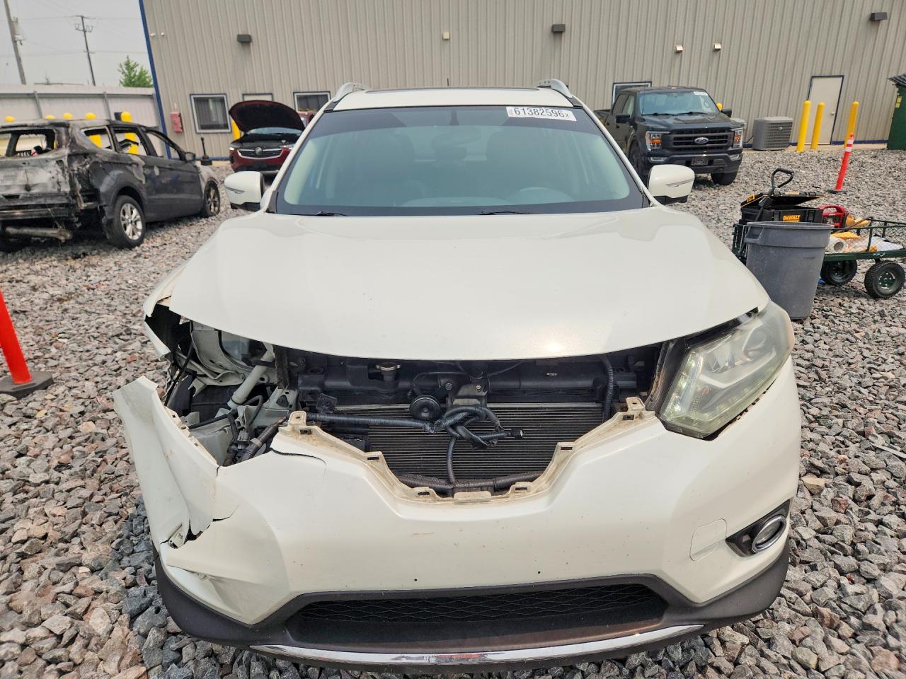 2015 Nissan Rogue Sl White vin: 5N1AT2MV7FC860638